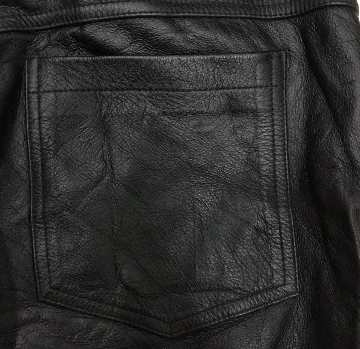 Japanese Brand × Vintage DESIGNER LEATHER PANTS Size US 38 / EU 54 - 8 Thumbnail