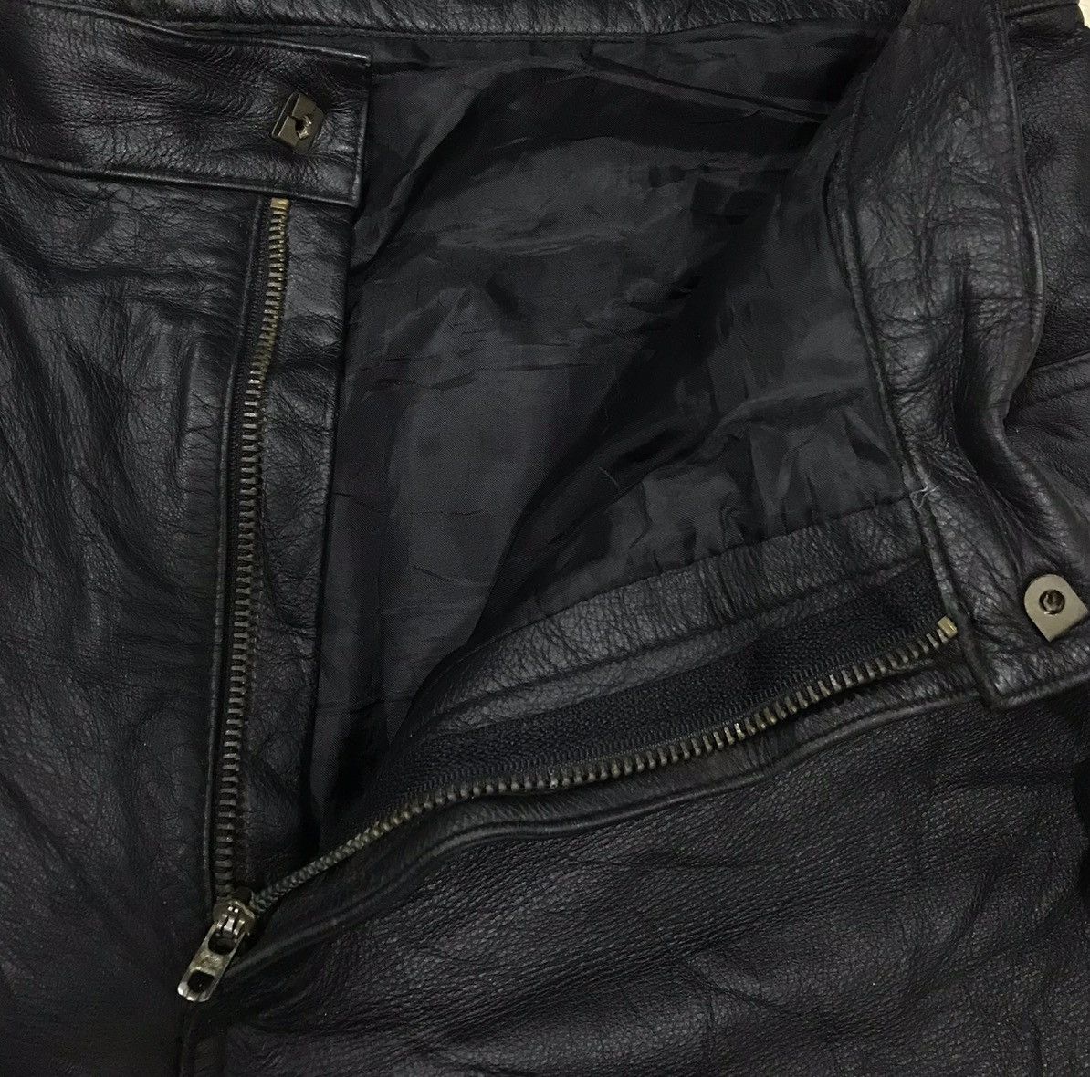 Japanese Brand × Vintage DESIGNER LEATHER PANTS Size US 38 / EU 54 - 12 Thumbnail