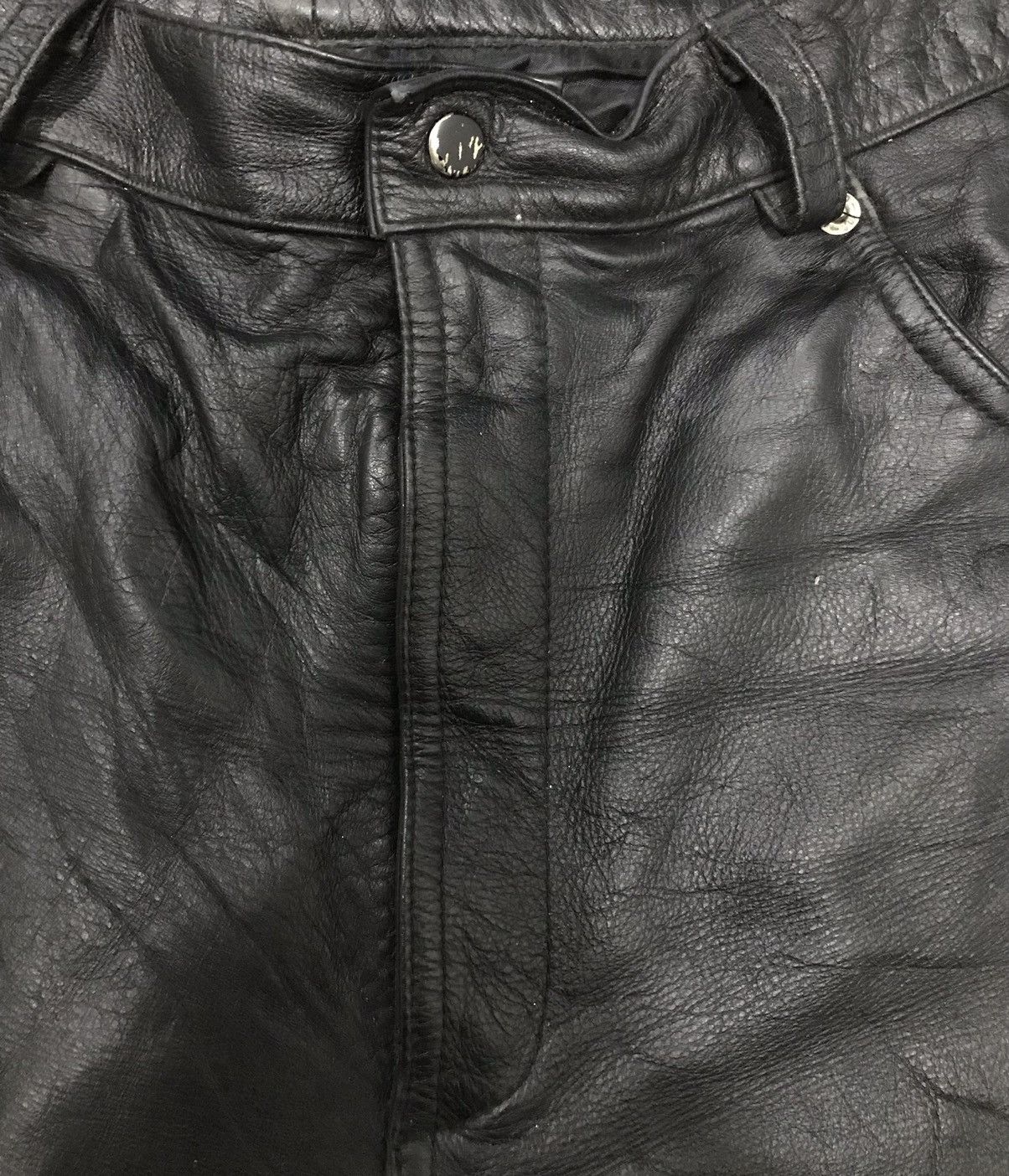 Japanese Brand × Vintage DESIGNER LEATHER PANTS Size US 38 / EU 54 - 11 Thumbnail