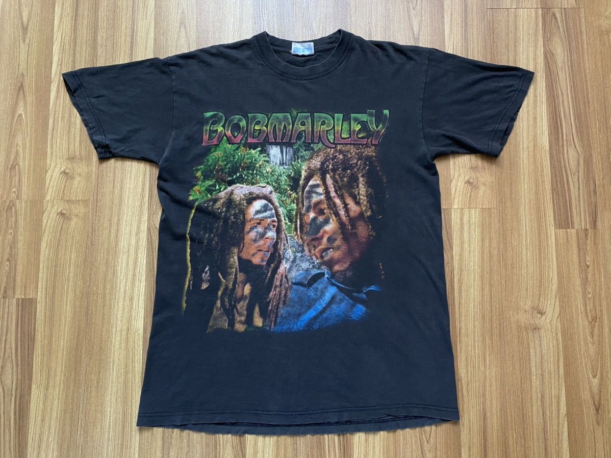 Bob Marley Vintage Bob Marley The Legend Rastaman T Shirt 2pac Eminem Size US L / EU 52-54 / 3 - 1 Thumbnail