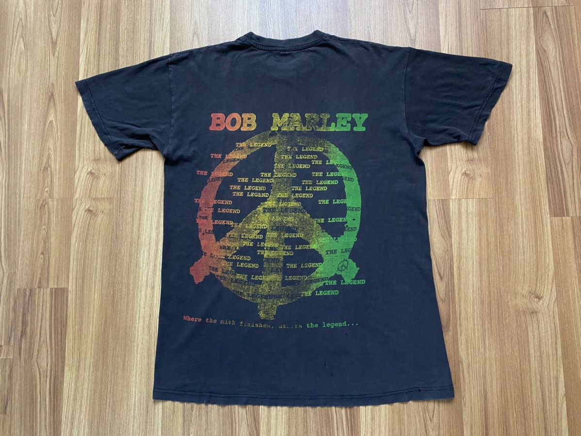 Bob Marley Vintage Bob Marley The Legend Rastaman T Shirt 2pac Eminem Size US L / EU 52-54 / 3 - 7 Thumbnail