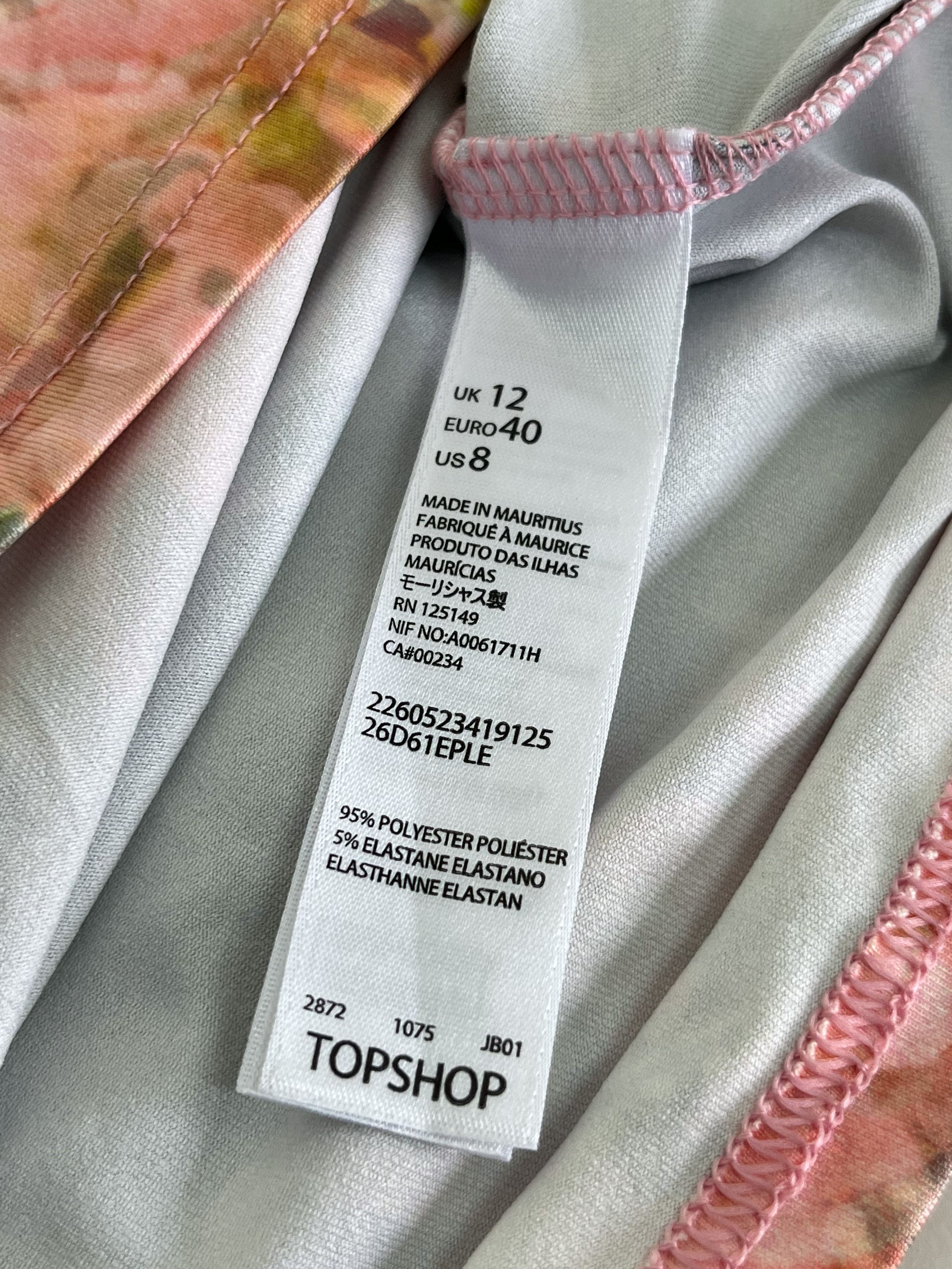 black bodycon midi dress Topshop Patchwork Floral Dress – Sancho's main image 1