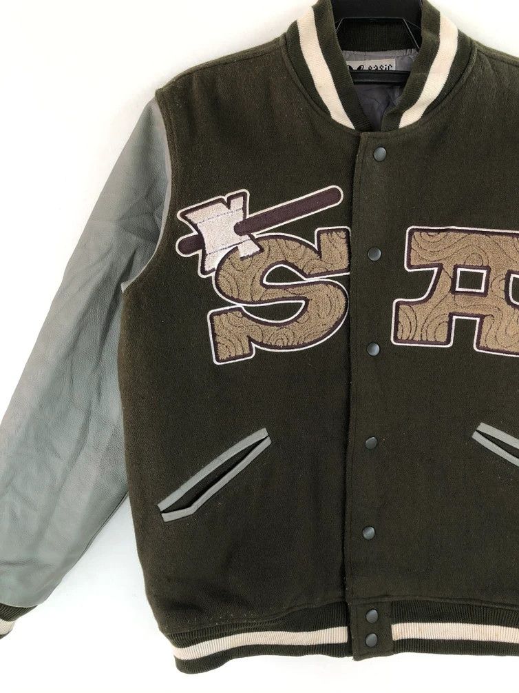 Band Tees RARE🔥90’S SATAN ARBEIT JAPAN PUNK HARDCORE VARSITY JACKET Size US L / EU 52-54 / 3 - 4 Thumbnail
