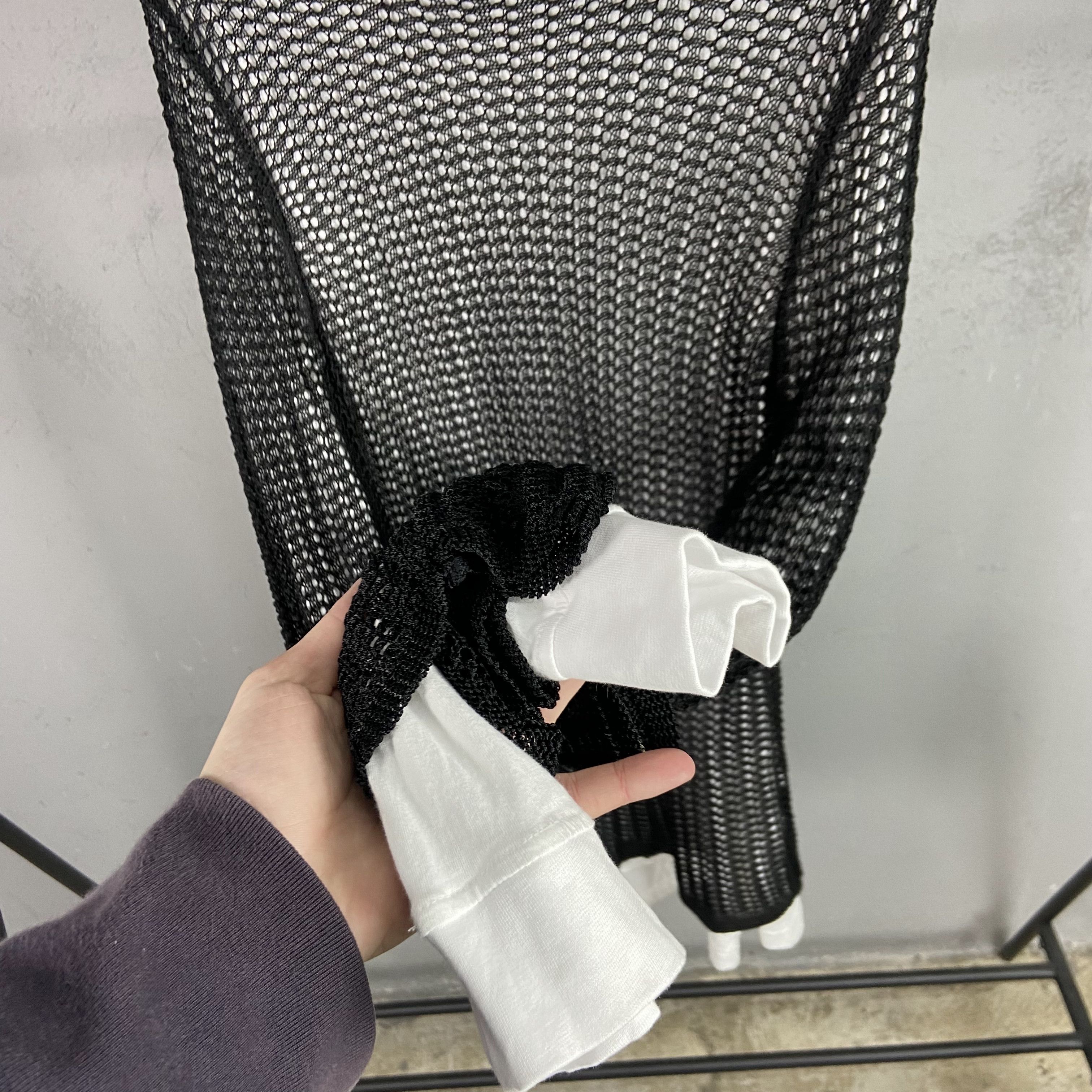 Other MESH KNITTED + TURTLE NECK OVERSIZED SHIRT - 1313 Size US XL / EU 56 / 4 - 3 Thumbnail