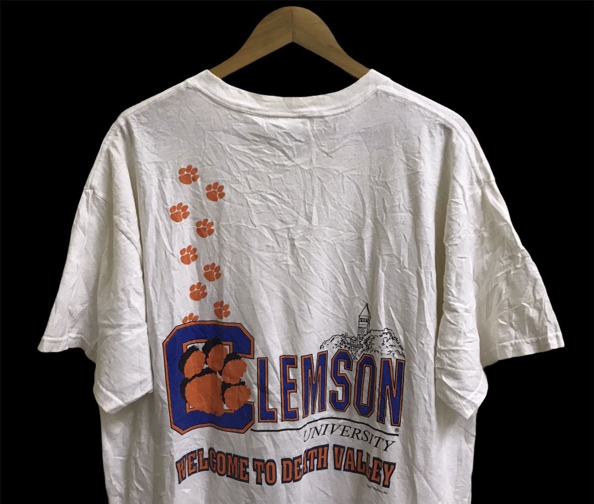Vintage Vintage 90s Lemson University Welcome to Death Valley tshirt Size US XL / EU 56 / 4 - 2 Thumbnail