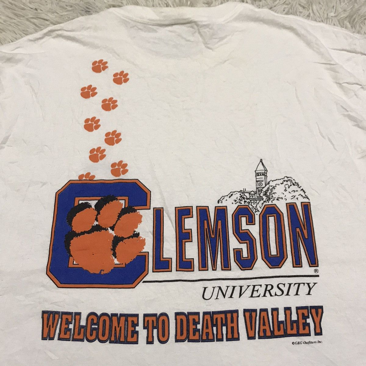 Vintage Vintage 90s Lemson University Welcome to Death Valley tshirt Size US XL / EU 56 / 4 - 7 Thumbnail