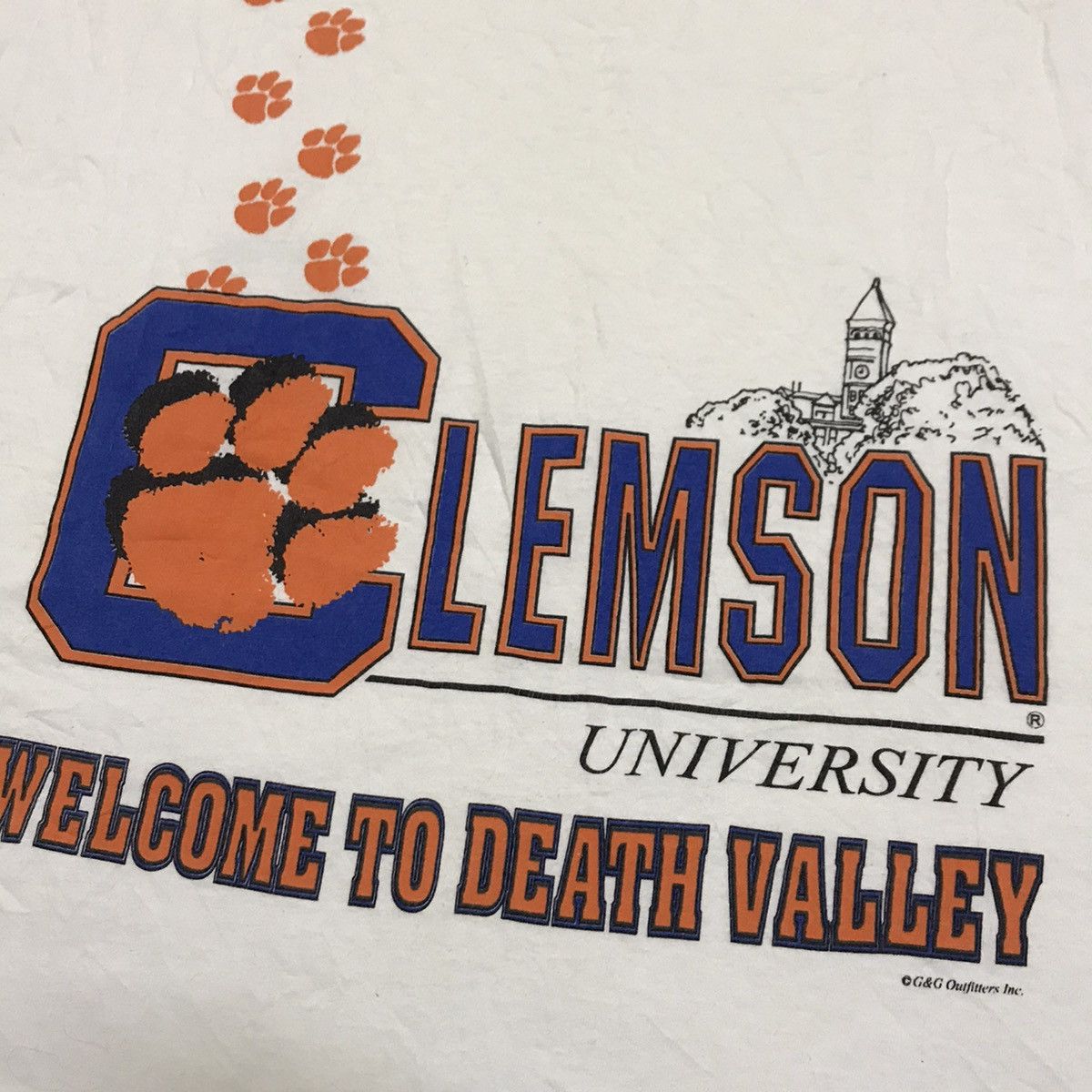 Vintage Vintage 90s Lemson University Welcome to Death Valley tshirt Size US XL / EU 56 / 4 - 8 Thumbnail