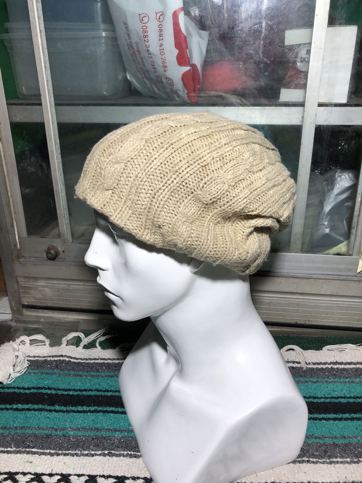 Other Unknown Knitted Studded Rings Punk Bondage Beanie Hats Size ONE SIZE - 2 Thumbnail