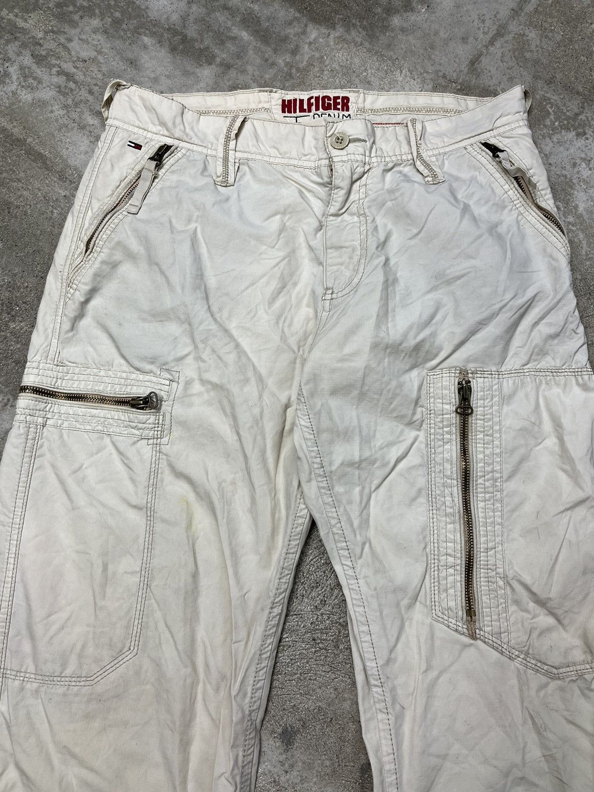 Tommy Hilfiger 1990s MULTIPOCKET TOMMY HILFIGER BONDAGE CARGO PANTS - 3174 Size US 32 / EU 48 - 3 Thumbnail