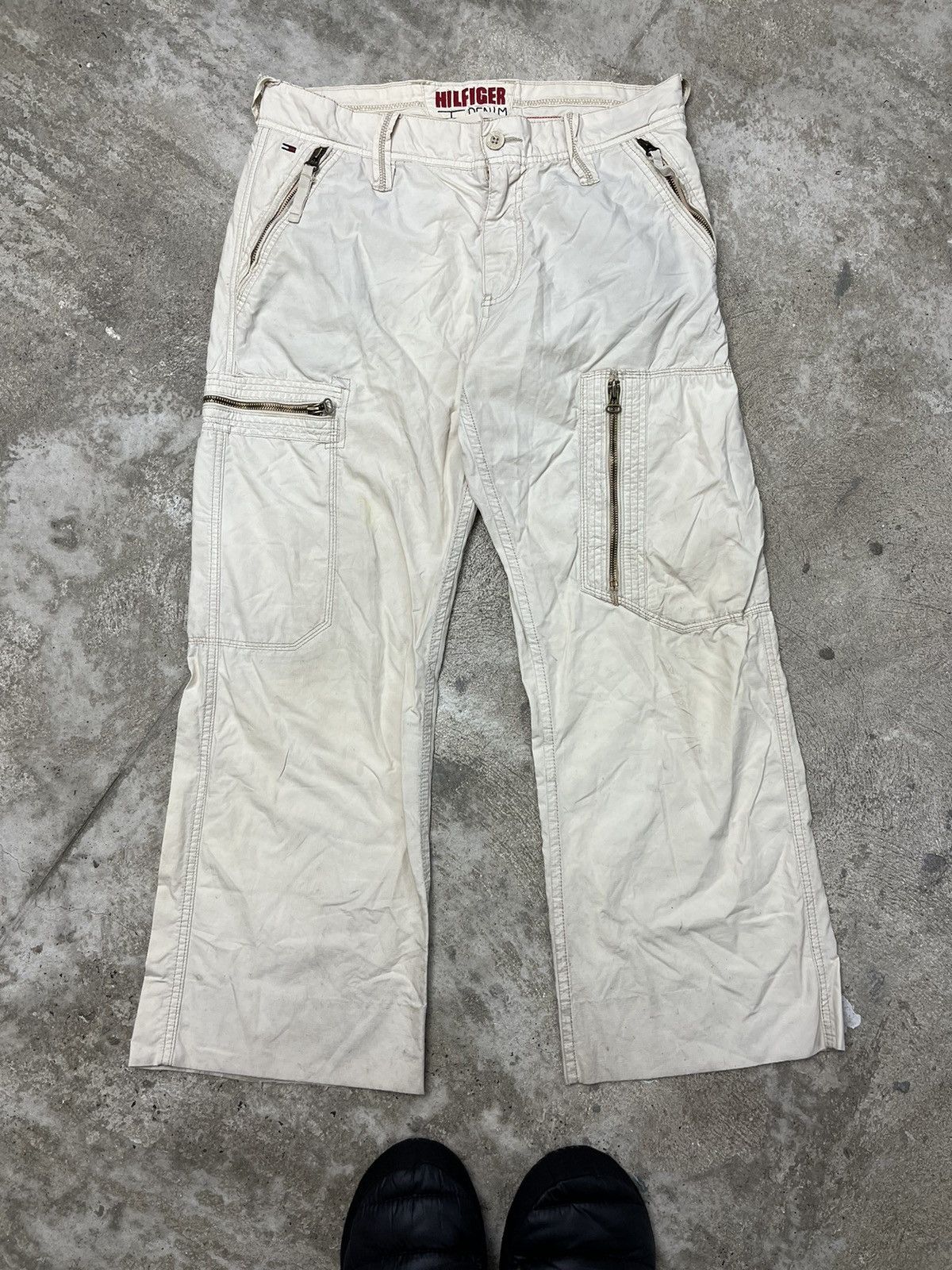 Tommy Hilfiger 1990s MULTIPOCKET TOMMY HILFIGER BONDAGE CARGO PANTS - 3174 Size US 32 / EU 48 - 1 Thumbnail