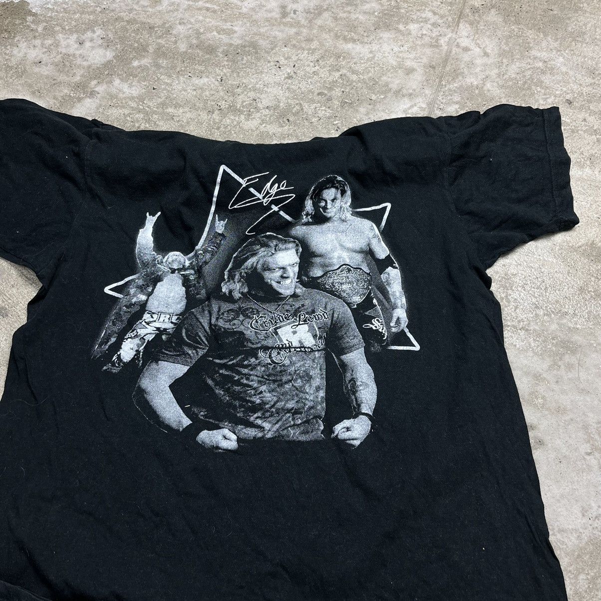 Vintage 2000s EDGE WWE RARE VINTAGE BOXY TEE - № 455 Size US M / EU 48-50 / 2 - 5 Thumbnail