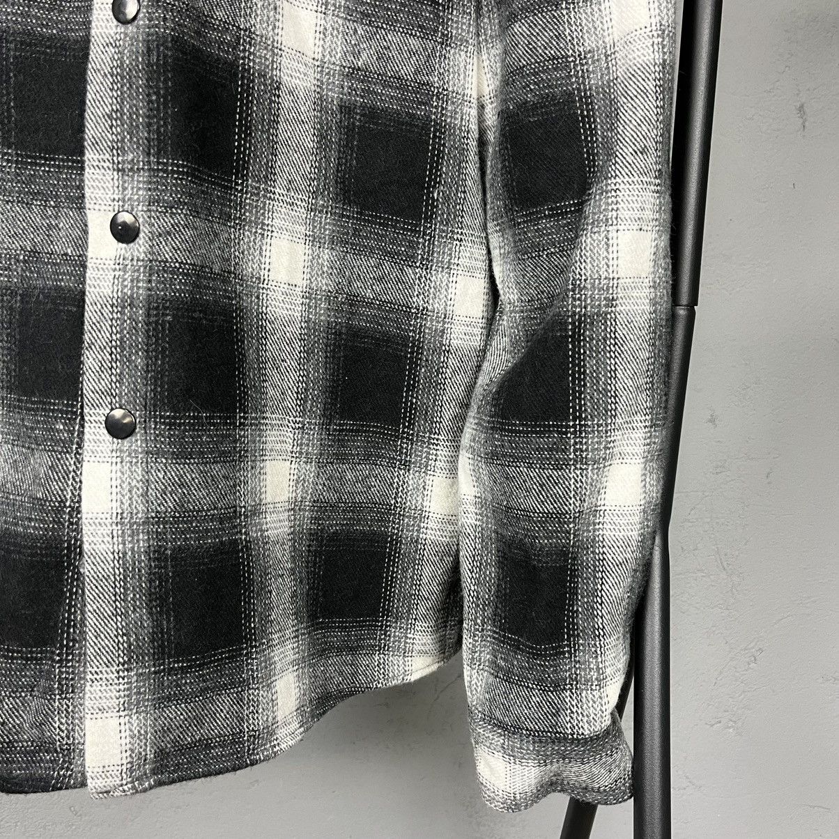 Vintage 90s VINTAGE RETRO CHECKERED FLANNEL HEAVY OVERSHIRT - № 1225 Size US L / EU 52-54 / 3 - 5 Thumbnail