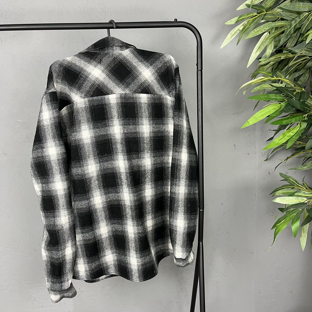 Vintage 90s VINTAGE RETRO CHECKERED FLANNEL HEAVY OVERSHIRT - № 1225 Size US L / EU 52-54 / 3 - 3 Thumbnail