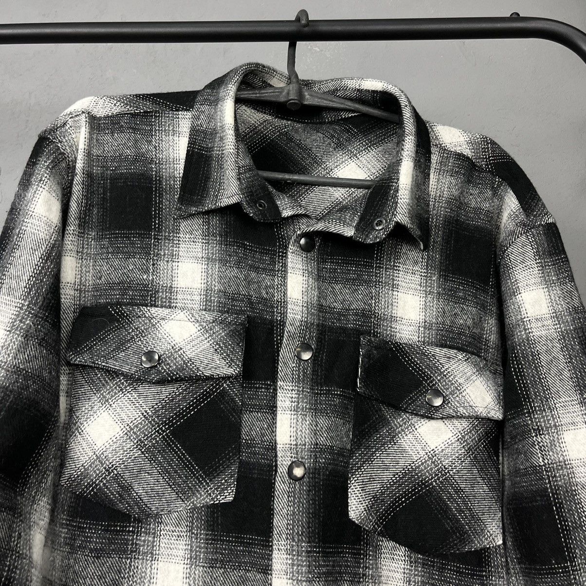 Vintage 90s VINTAGE RETRO CHECKERED FLANNEL HEAVY OVERSHIRT - № 1225 Size US L / EU 52-54 / 3 - 2 Thumbnail