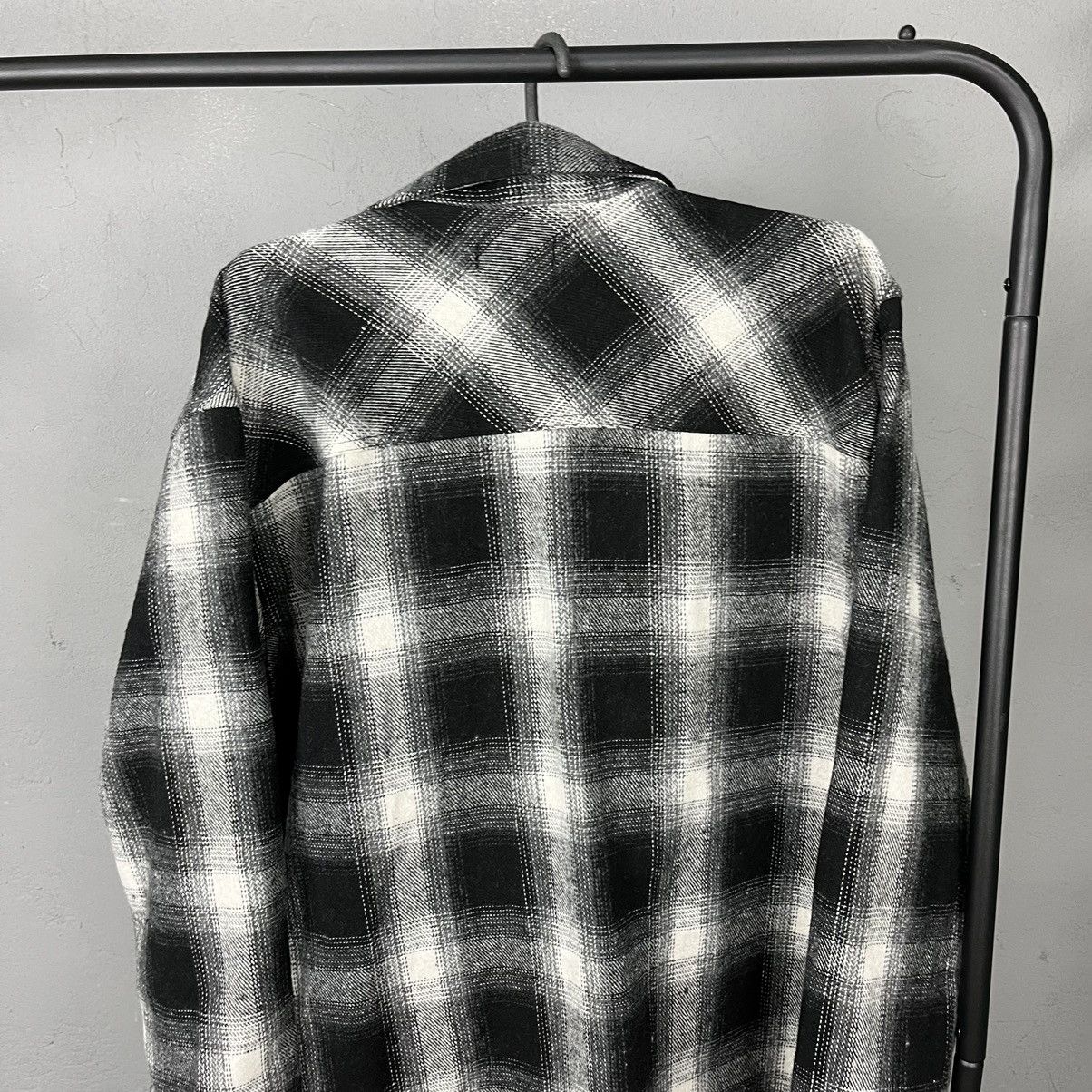 Vintage 90s VINTAGE RETRO CHECKERED FLANNEL HEAVY OVERSHIRT - № 1225 Size US L / EU 52-54 / 3 - 4 Thumbnail
