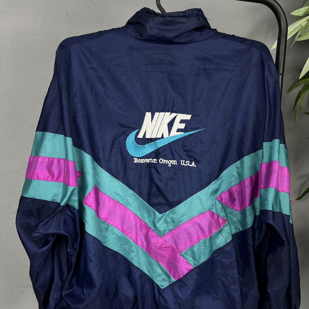 Nike 1970s OREGON USA ARCHIVE NIKE RARE TRACK JACKET - № 2217 Size US S / EU 44-46 / 1 - 3 Thumbnail