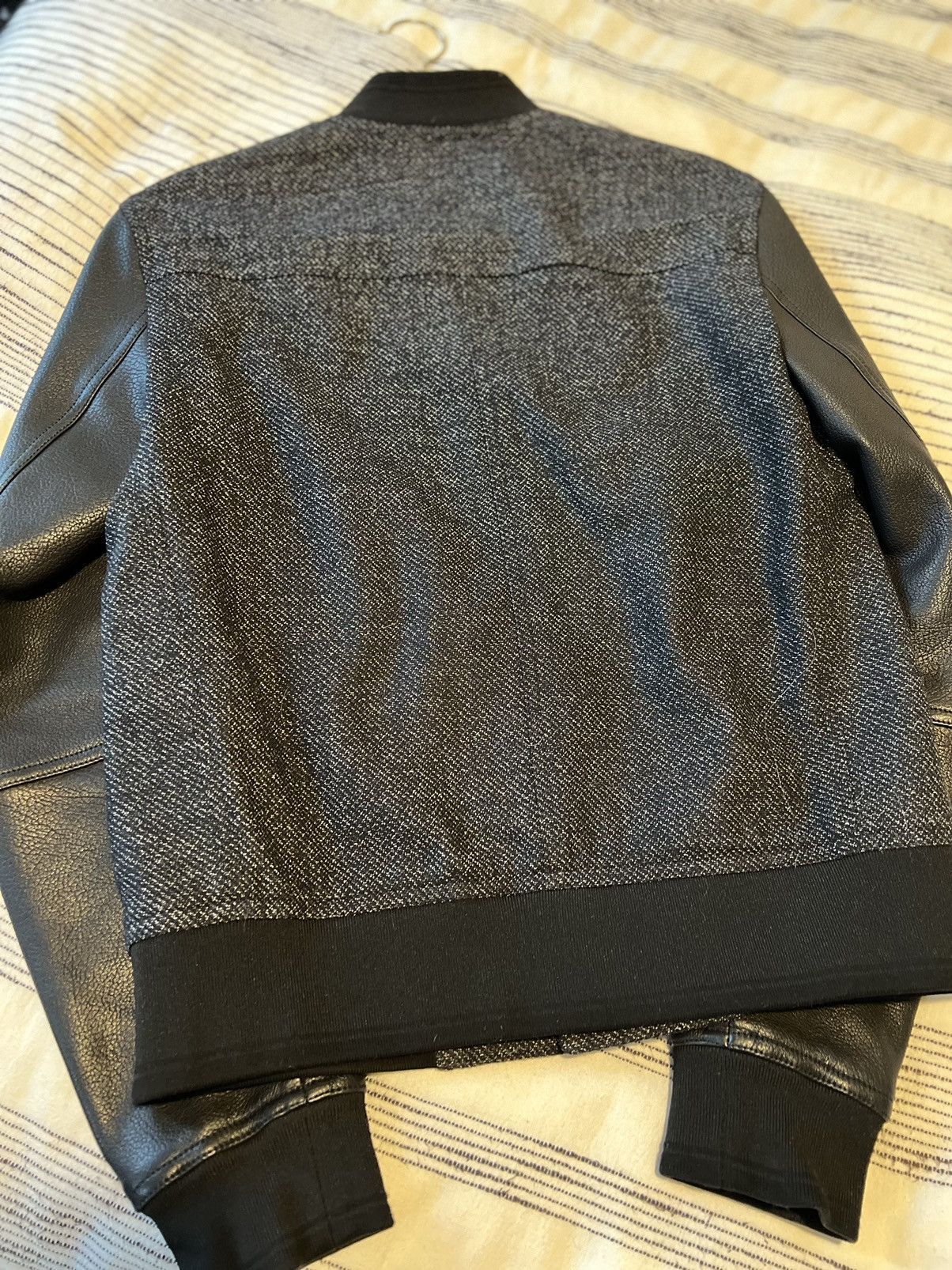 Dior × Kris Van Assche Dior Men’s 2018 Wool / Lamb Leather Bomber Size US S / EU 44-46 / 1 - 2 Thumbnail