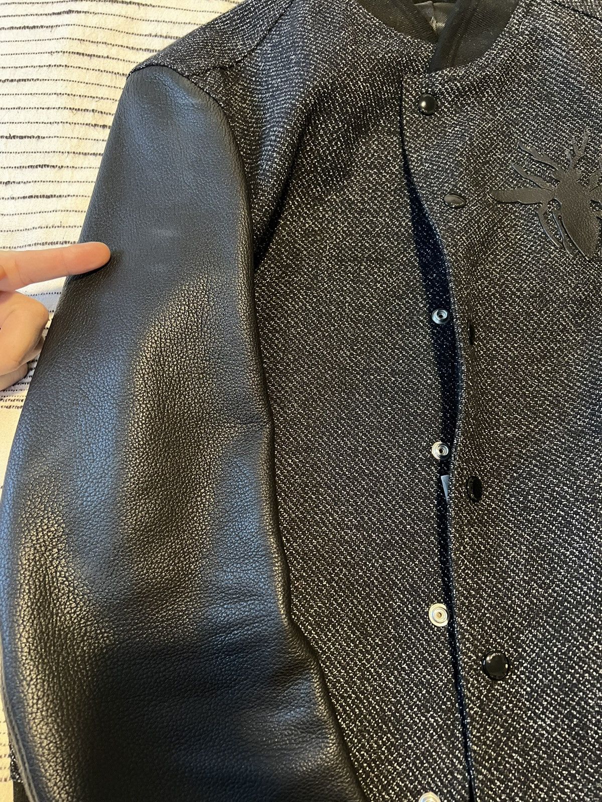 Dior × Kris Van Assche Dior Men’s 2018 Wool / Lamb Leather Bomber Size US S / EU 44-46 / 1 - 6 Thumbnail