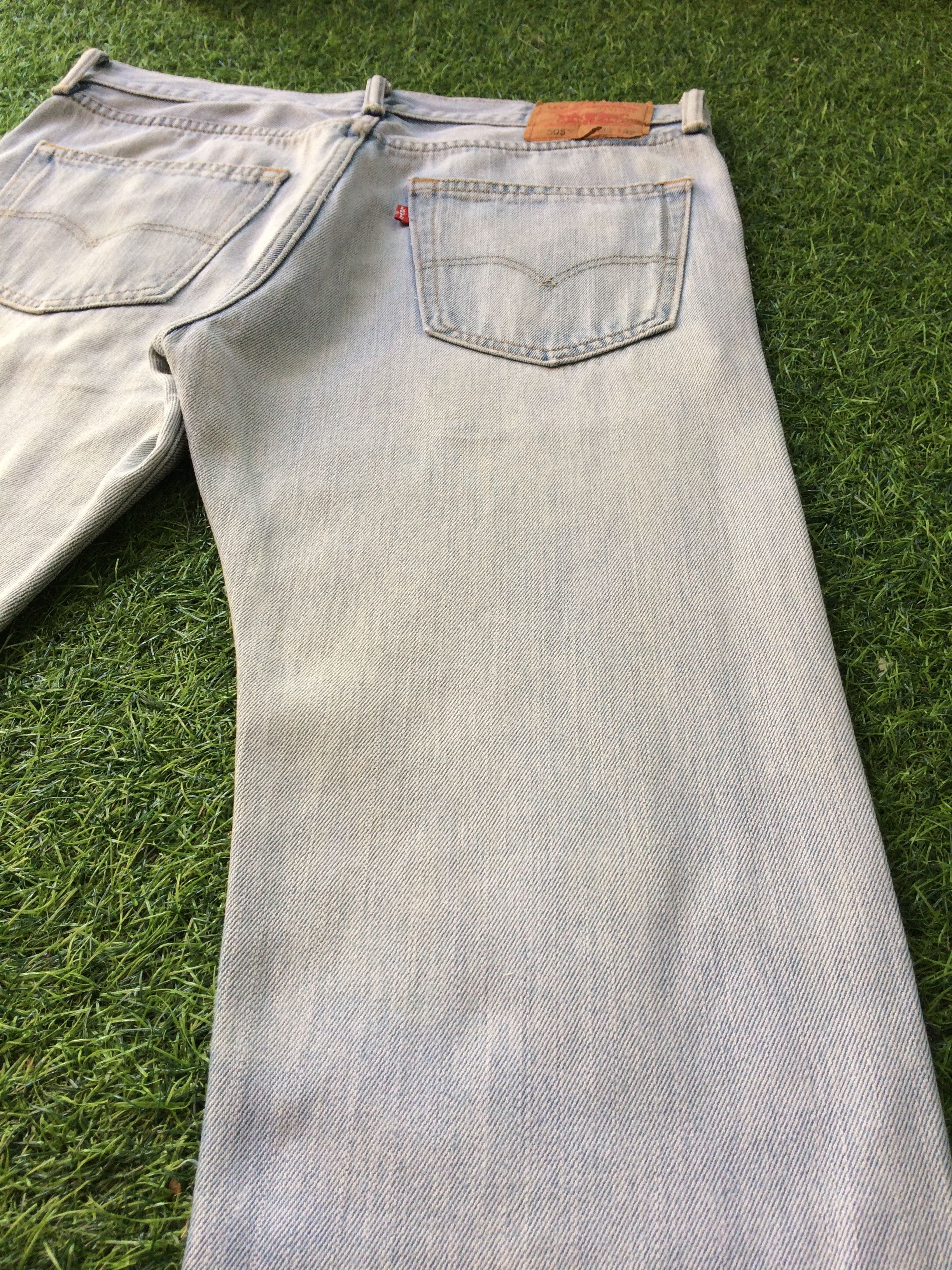 Levi's Faded Blue Vintage Levis 505 Jeans 34x33 #B-880 Size US 34 / EU 50 - 7 Thumbnail