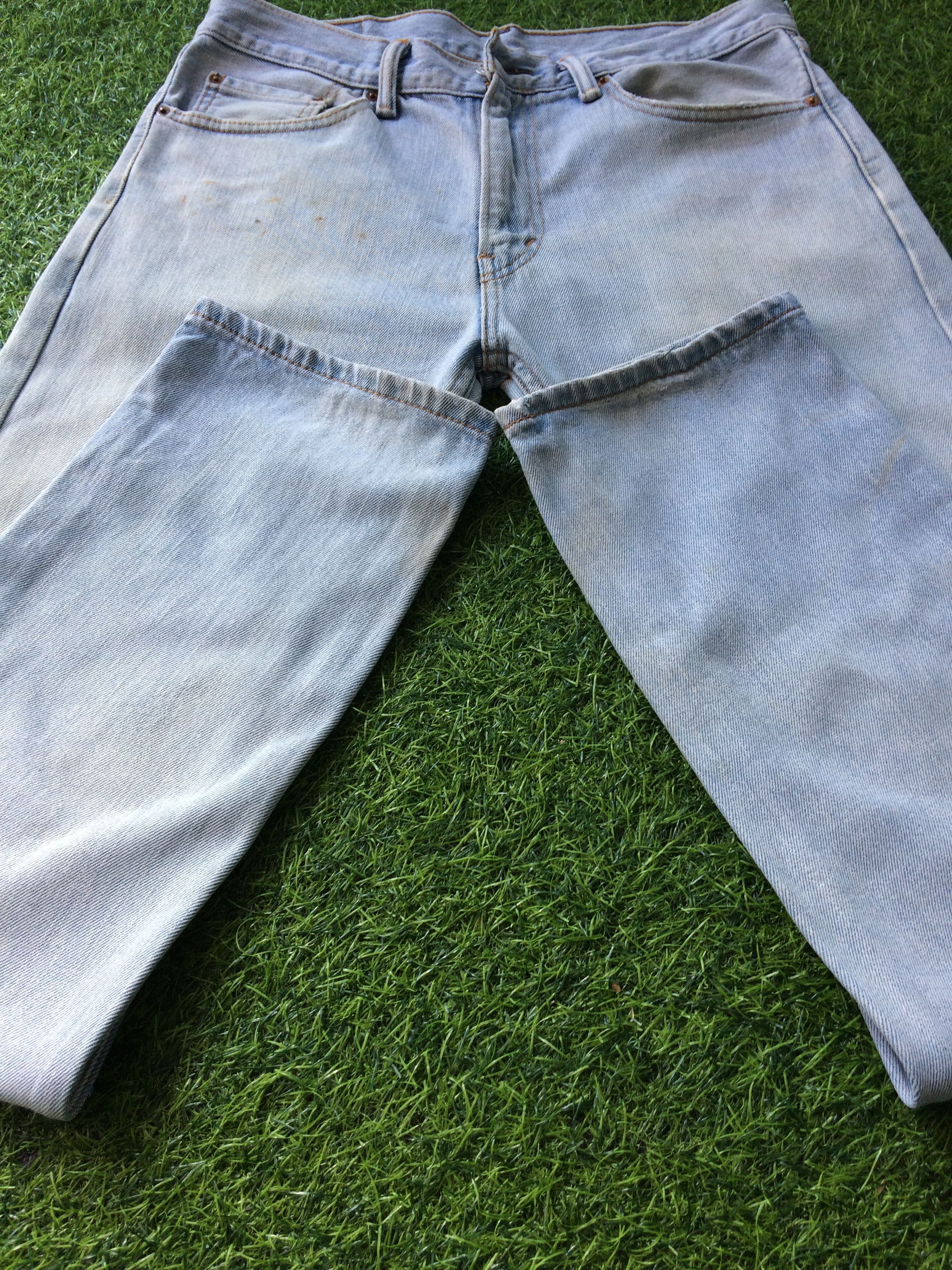 Levi's Faded Blue Vintage Levis 505 Jeans 34x33 #B-880 Size US 34 / EU 50 - 8 Thumbnail