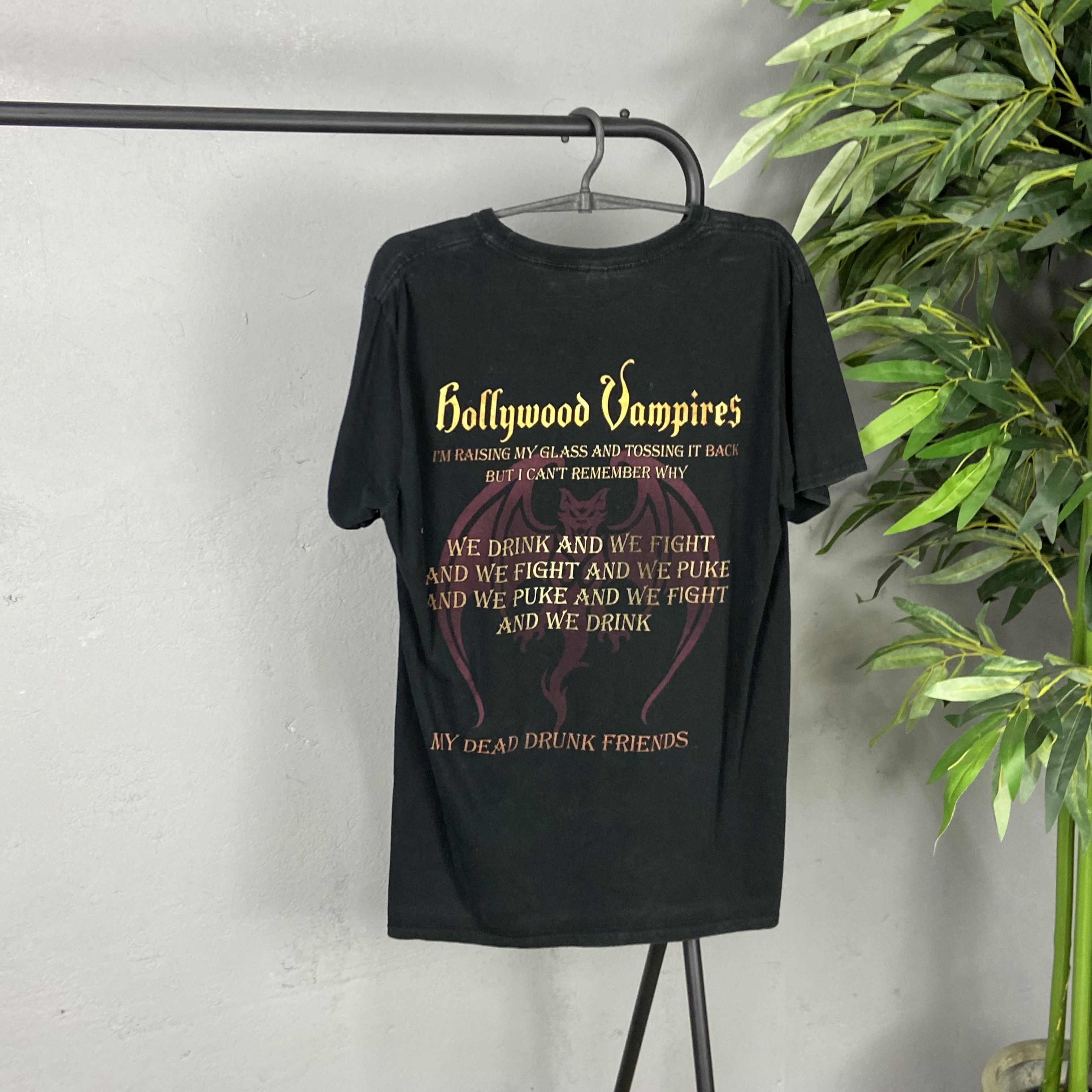 Band Tees HOLLYWOOD VAMPIRES Y2K DRINKING SKELETON TEE - 806 Size US L / EU 52-54 / 3 - 2 Thumbnail