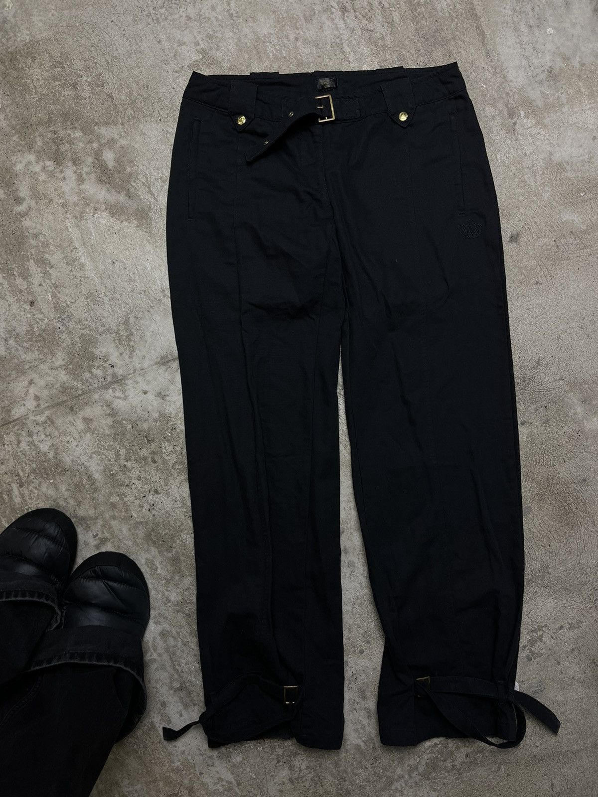 Adidas 1990s ADIDAS MULTIPOCKET BONDAGE STRIPED PANTS Size US 32 / EU 48 - 4 Thumbnail