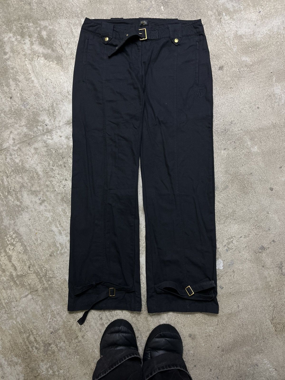 Adidas 1990s ADIDAS MULTIPOCKET BONDAGE STRIPED PANTS Size US 32 / EU 48 - 1 Thumbnail
