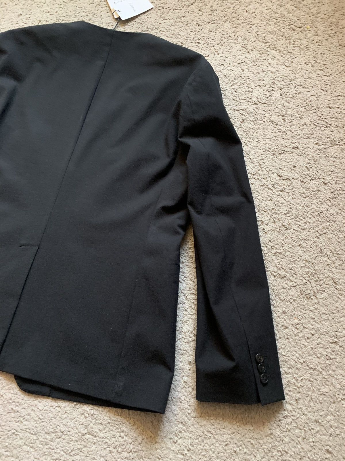 Theory THEORY BLACK COLLAR LESS BLAZER Size 46R - 11 Thumbnail