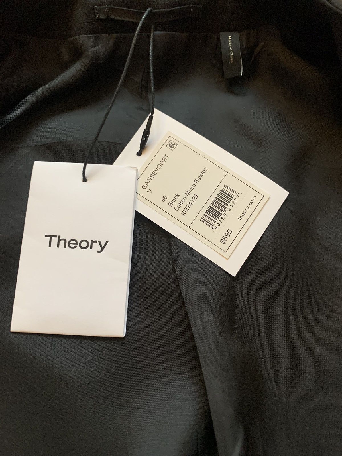 Theory THEORY BLACK COLLAR LESS BLAZER Size 46R - 8 Thumbnail