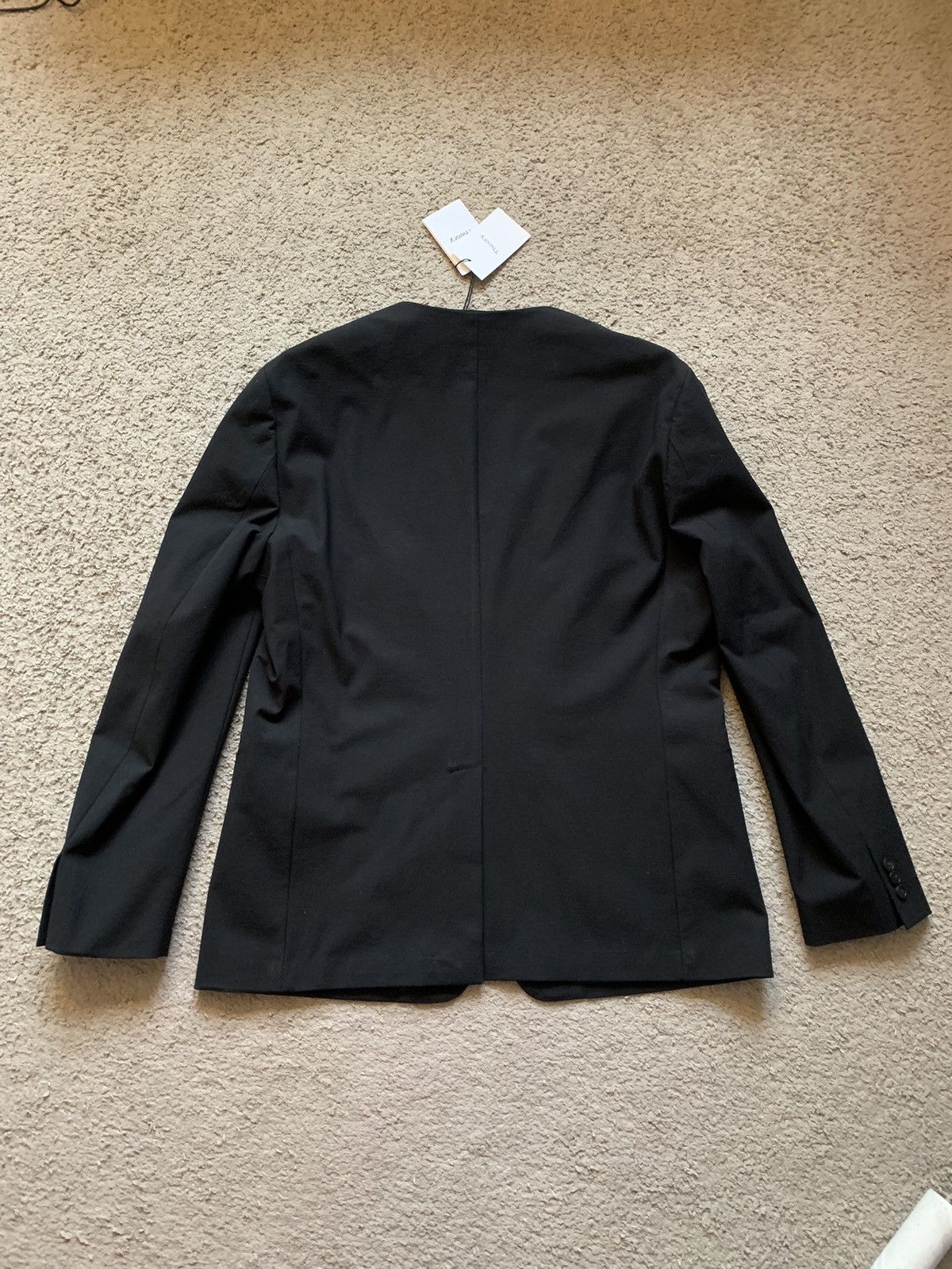 Theory THEORY BLACK COLLAR LESS BLAZER Size 46R - 10 Thumbnail