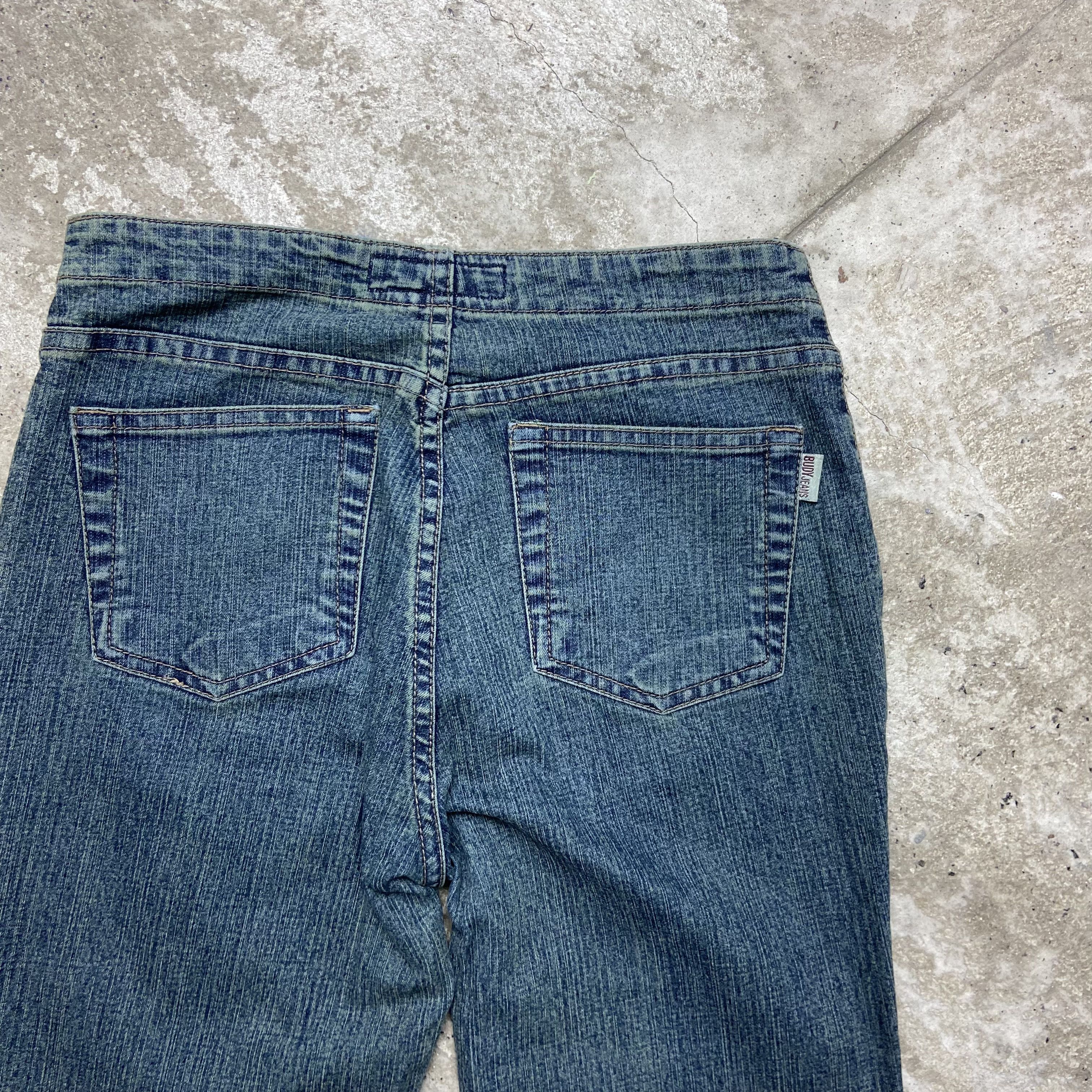 Japanese Brand FLARE Y2K VINTAGE ARCHIVE RARE BONDAGE JEANS PANTS - № 3050 Size 28" / US 6 / IT 42 - 6 Thumbnail
