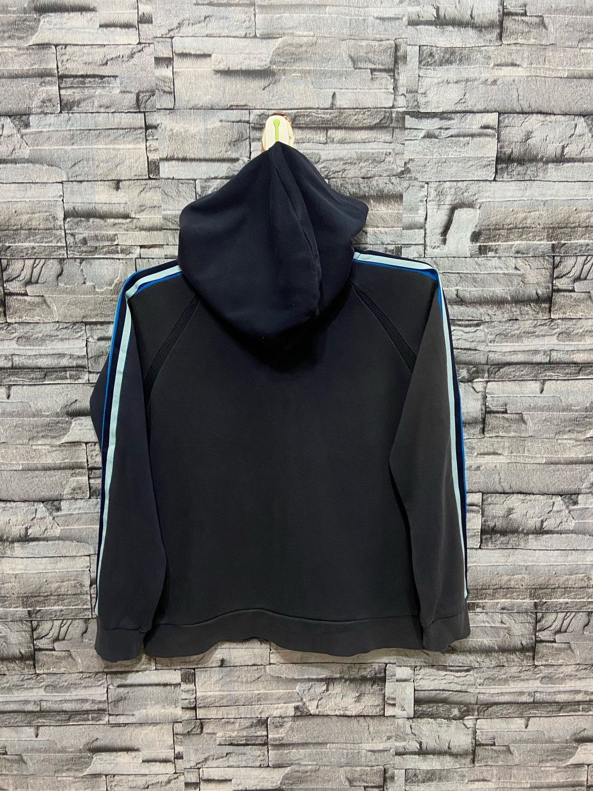 Adidas Vintage Adidas Hoodie stripe line equipment logo Size US S / EU 44-46 / 1 - 6 Thumbnail