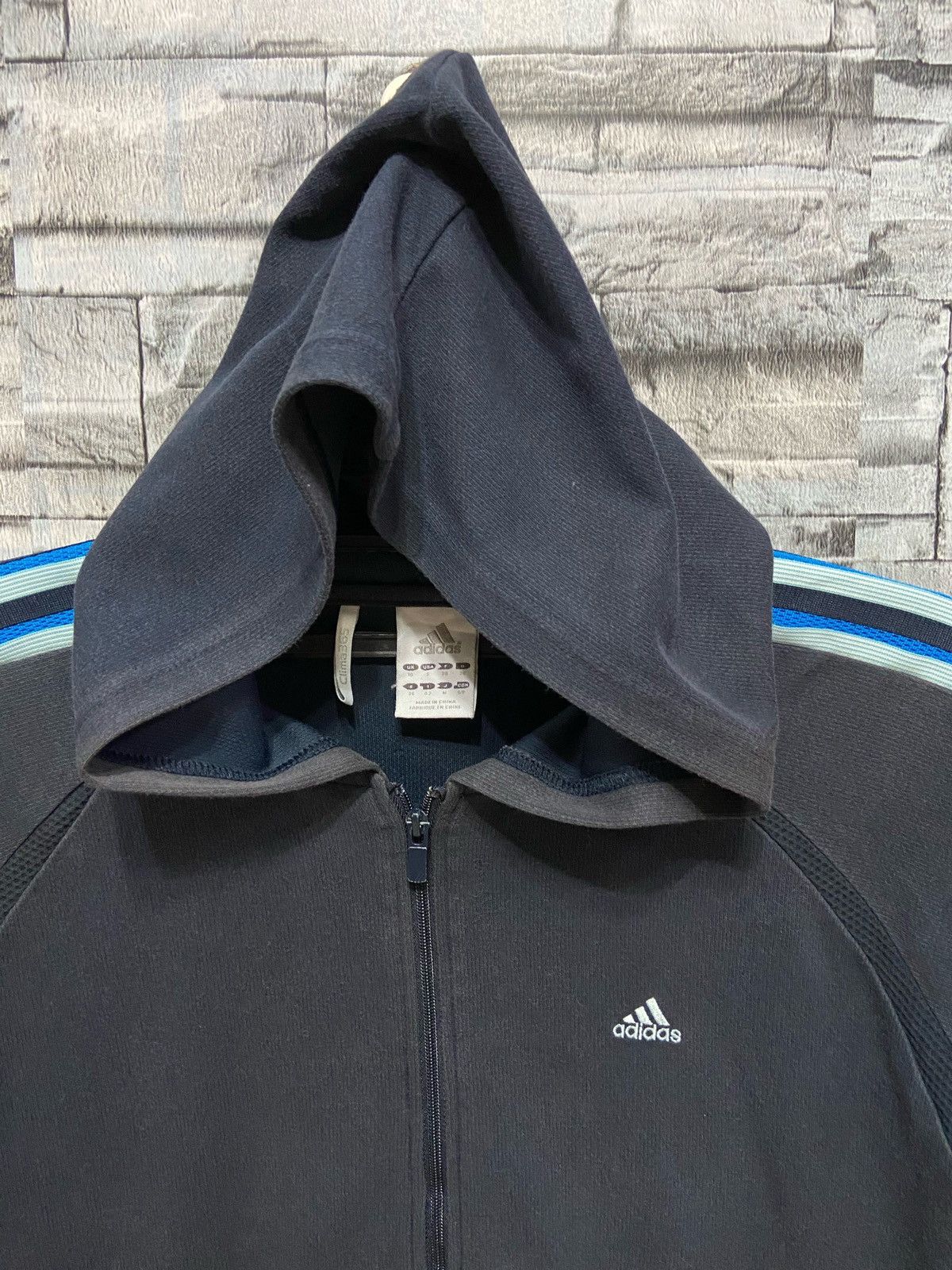 Adidas Vintage Adidas Hoodie stripe line equipment logo Size US S / EU 44-46 / 1 - 2 Thumbnail