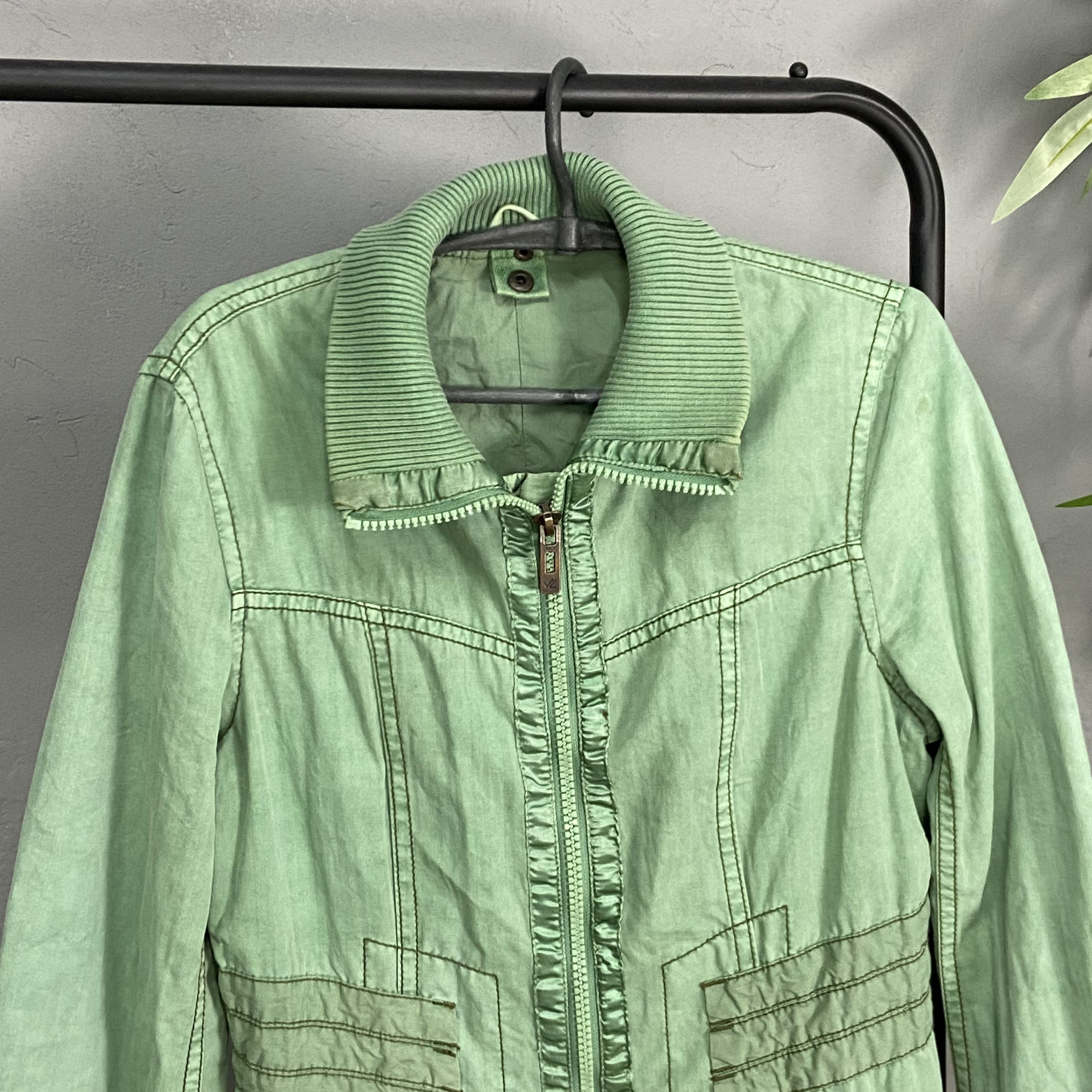 Jet Lag 1990s JET LAG RECONSTRUCTED DENIM TRENCH JACKET - № 2202 Size US M / EU 48-50 / 2 - 7 Thumbnail