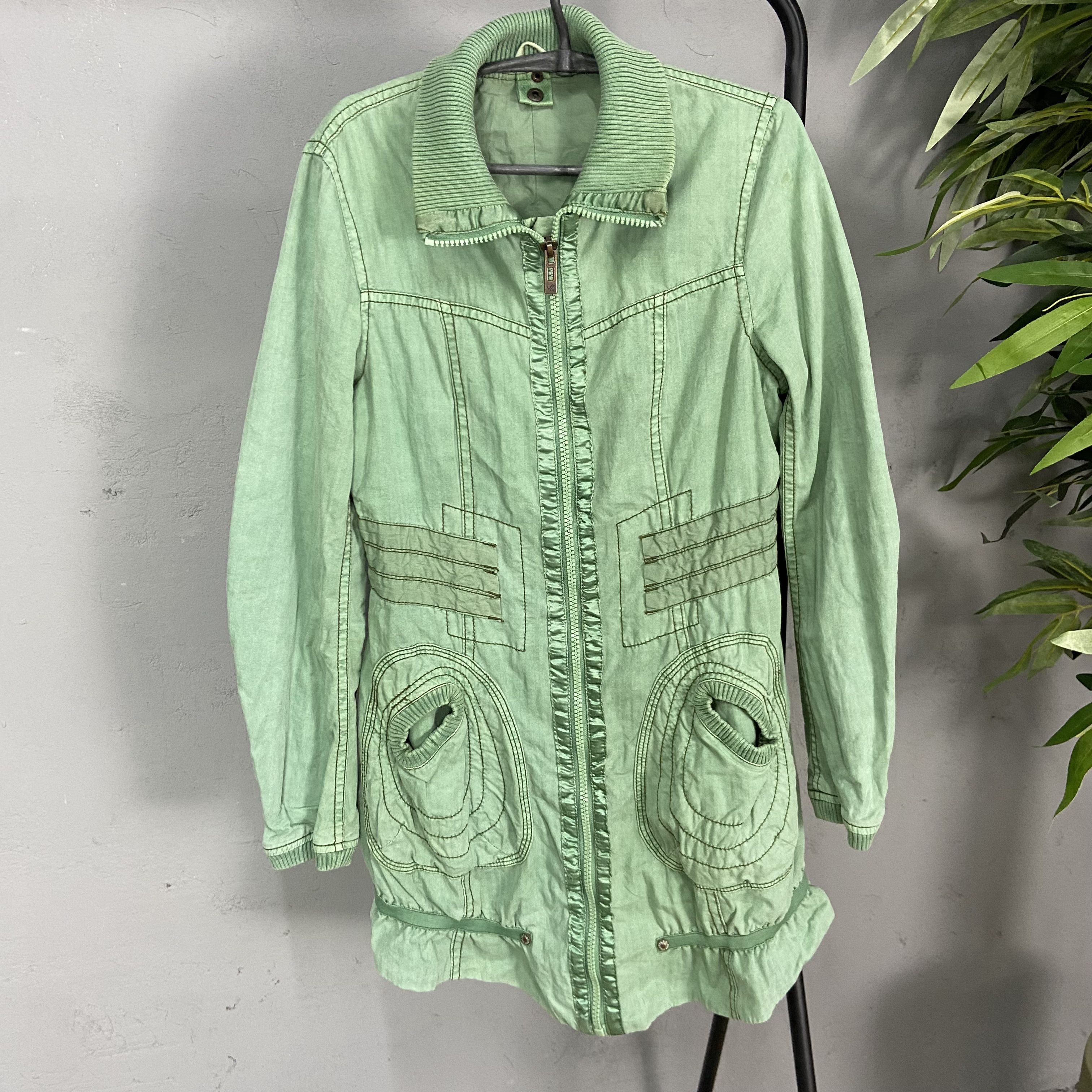 Jet Lag 1990s JET LAG RECONSTRUCTED DENIM TRENCH JACKET - № 2202 Size US M / EU 48-50 / 2 - 2 Thumbnail