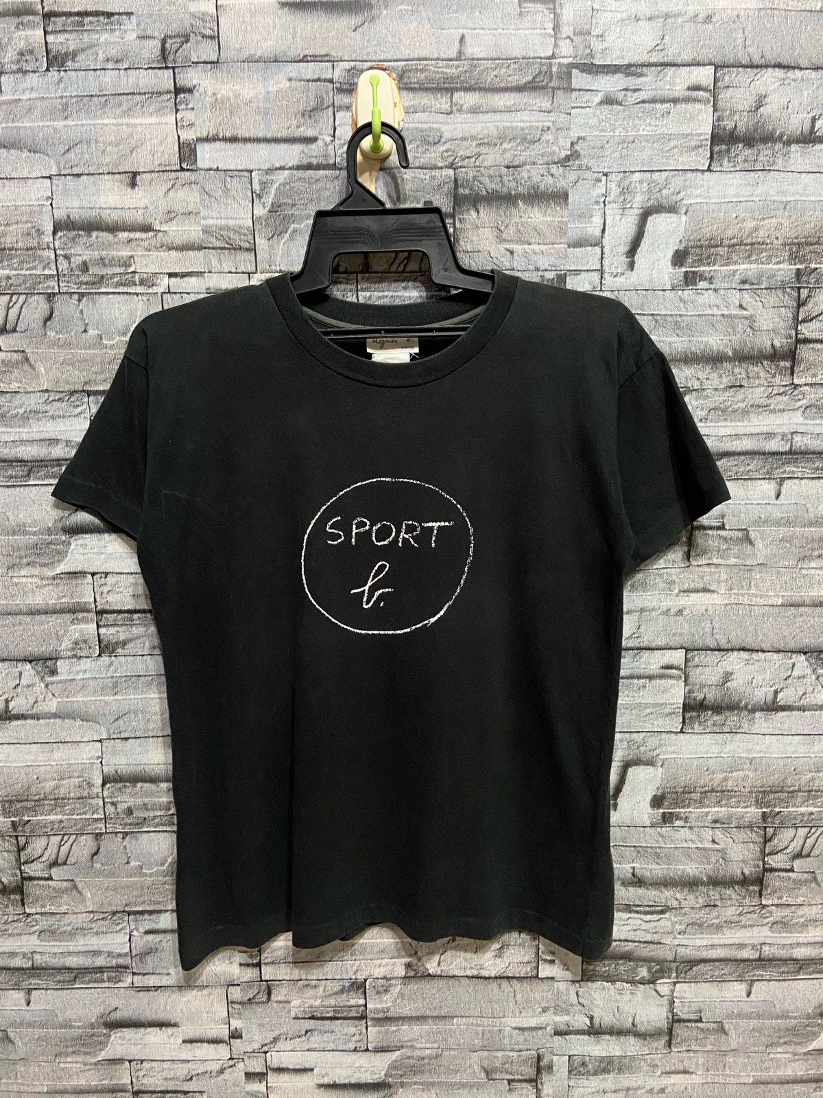agnes b. Vintage Agnes b t shirt big logo designer paris fit M Size US M / EU 48-50 / 2 - 1 Thumbnail