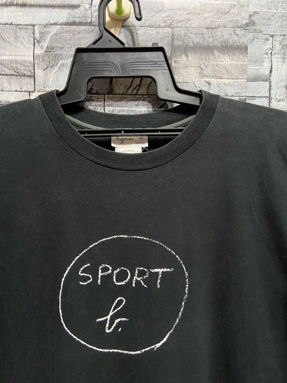 agnes b. Vintage Agnes b t shirt big logo designer paris fit M Size US M / EU 48-50 / 2 - 2 Thumbnail