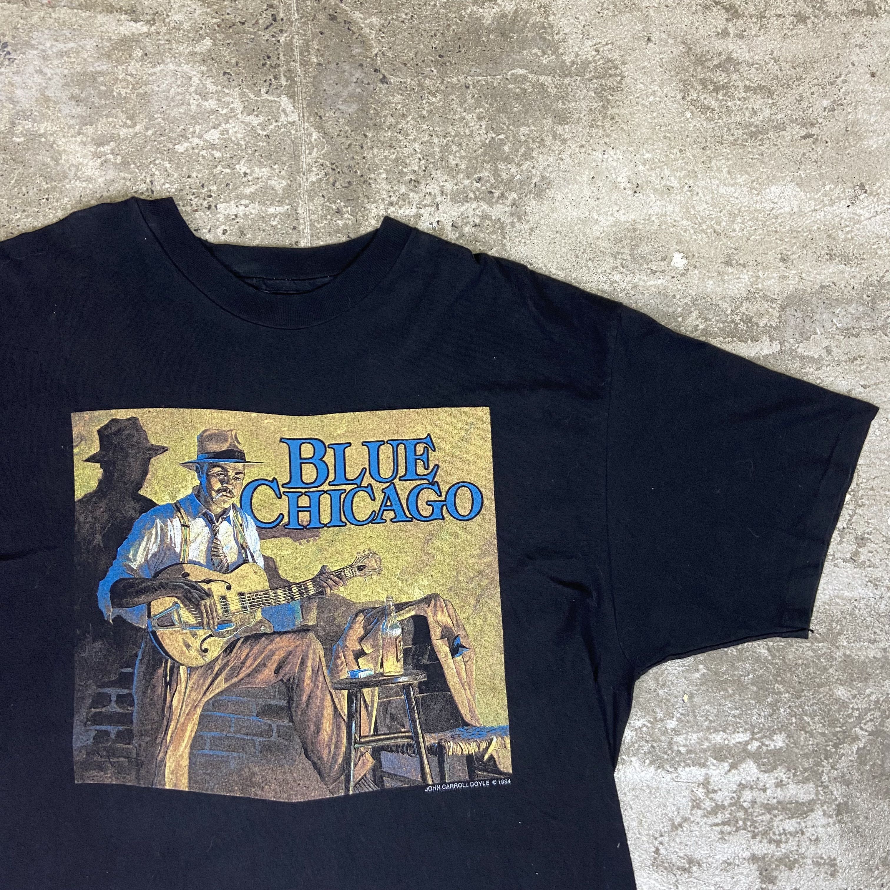 Band Tees 1994 BLUE CHICAGO JOHN CARROLL DOYLE SINGLE STITCH TEE - 805 Size US L / EU 52-54 / 3 - 2 Thumbnail