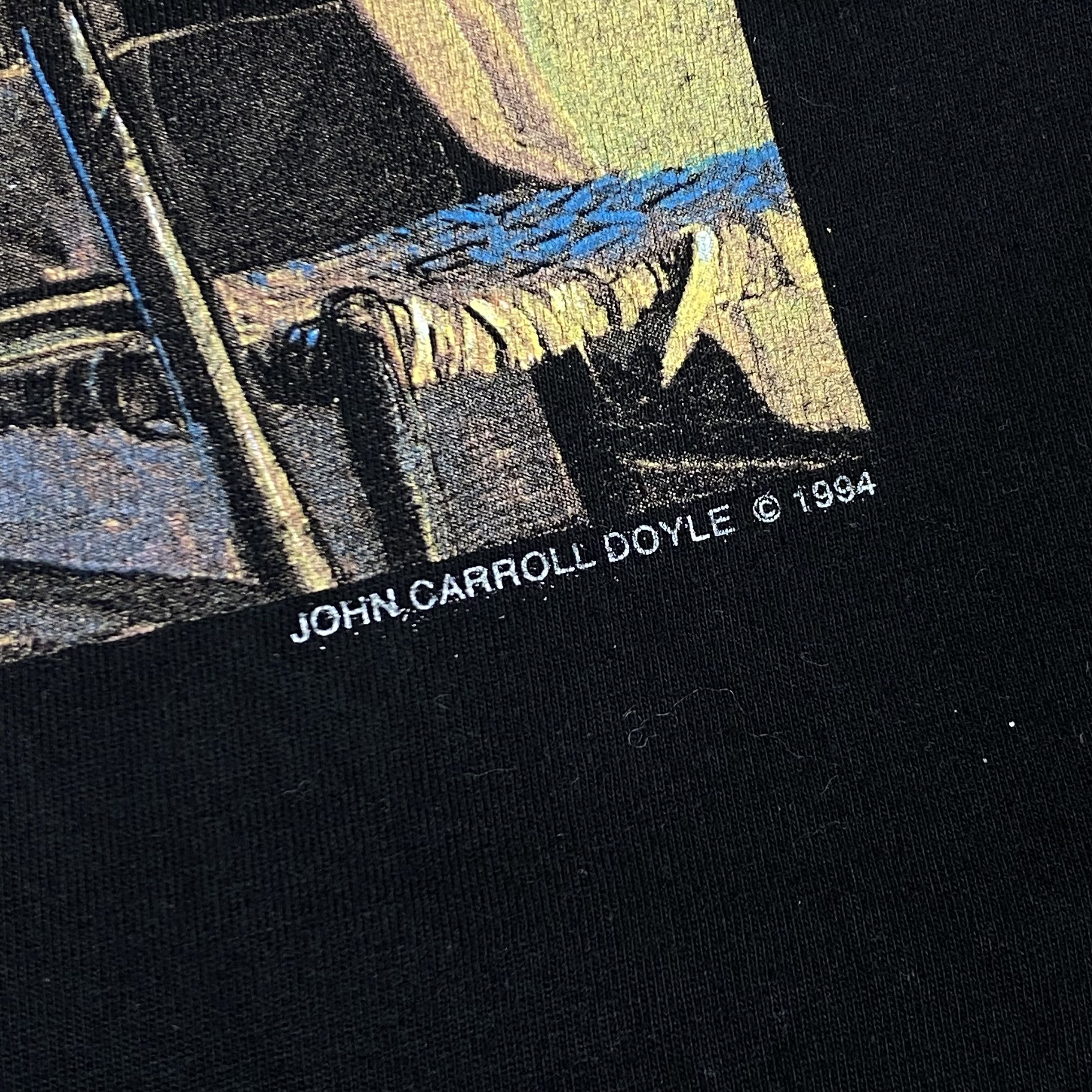 Band Tees 1994 BLUE CHICAGO JOHN CARROLL DOYLE SINGLE STITCH TEE - 805 Size US L / EU 52-54 / 3 - 6 Thumbnail