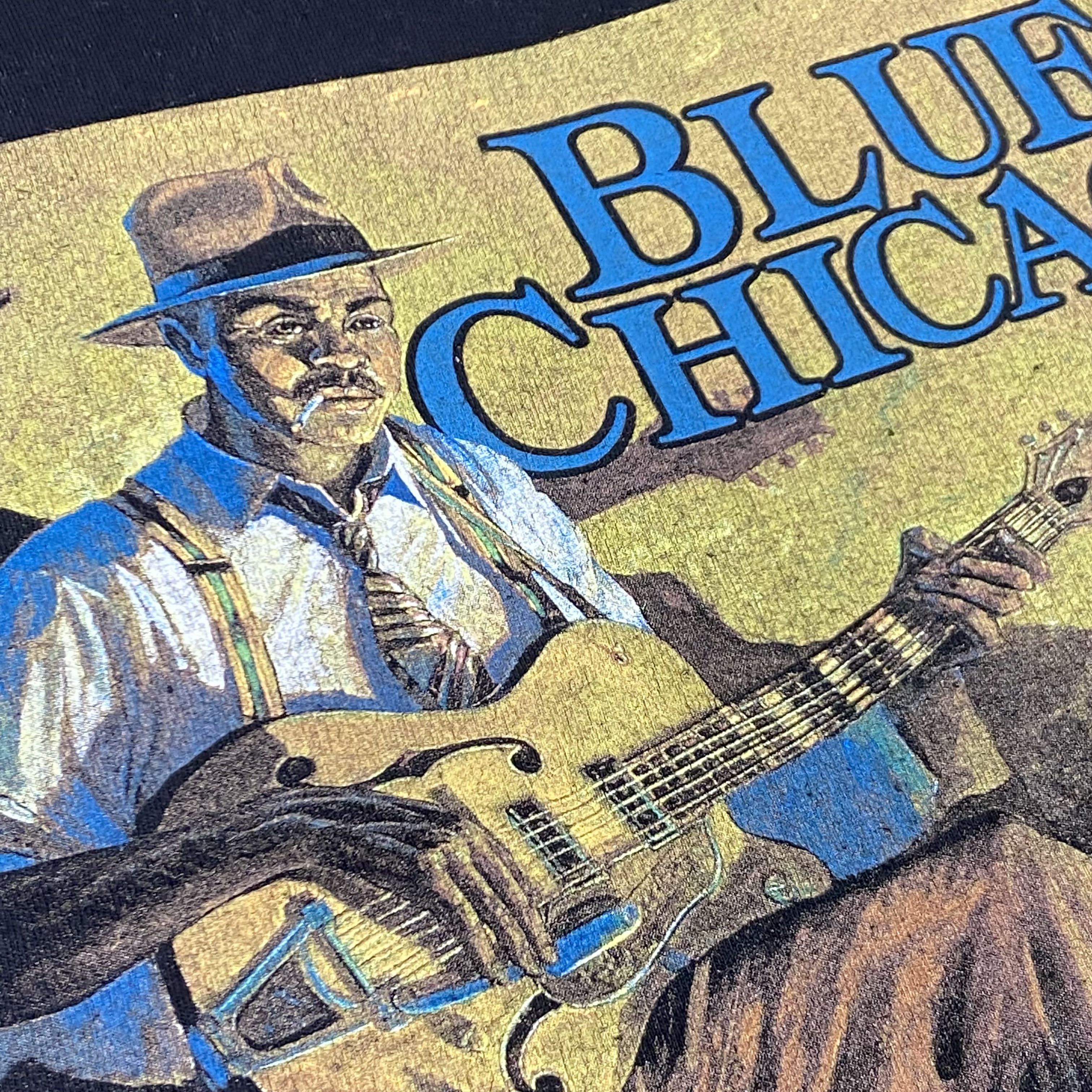 Band Tees 1994 BLUE CHICAGO JOHN CARROLL DOYLE SINGLE STITCH TEE - 805 Size US L / EU 52-54 / 3 - 4 Thumbnail