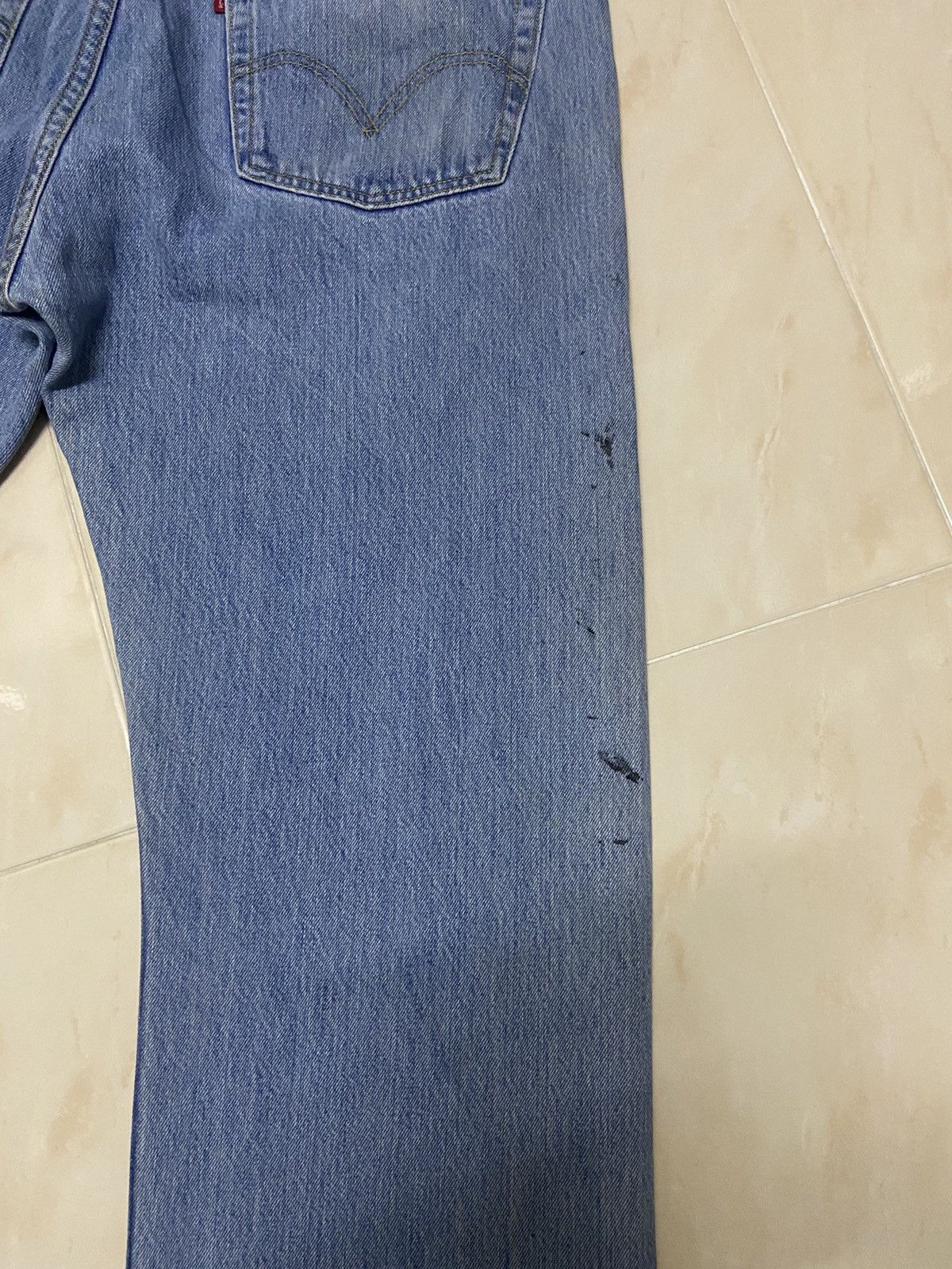 Levi's Vintage 501 Levis Jeans Denim big size Fit W38 white blue Size US 38 / EU 54 - 7 Thumbnail