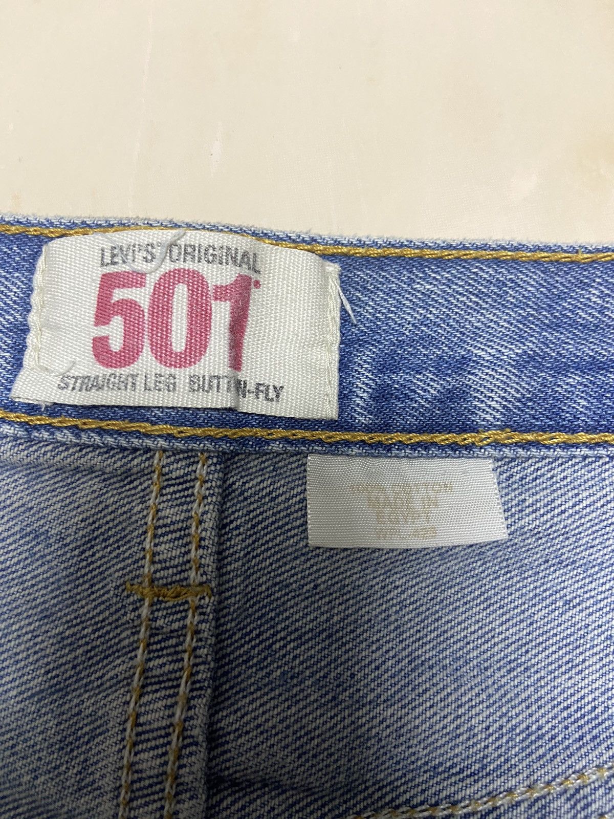 Levi's Vintage 501 Levis Jeans Denim big size Fit W38 white blue Size US 38 / EU 54 - 10 Thumbnail