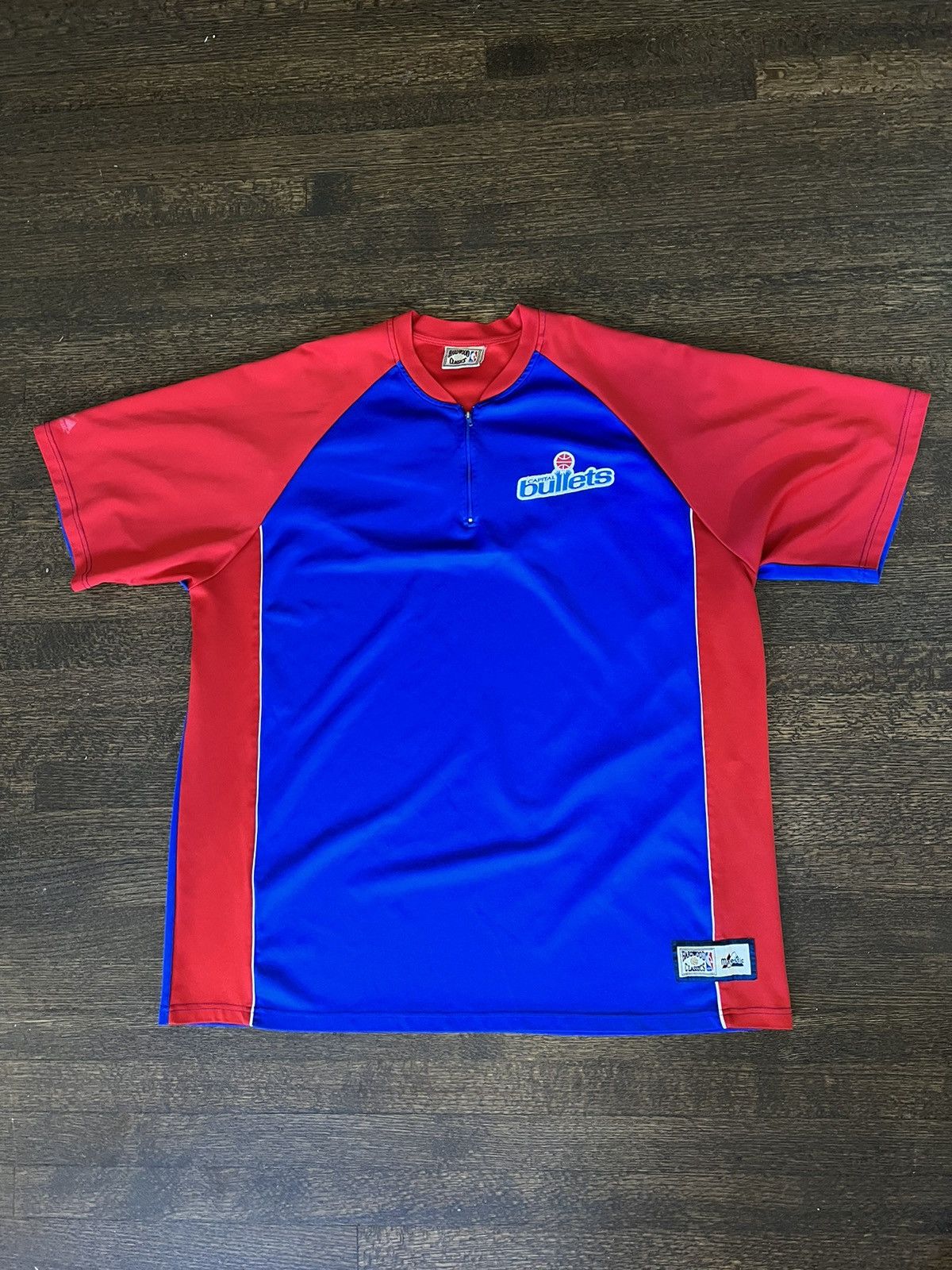 NBA × Vintage Vintage Washington Bullets NBA Warm Up Jersey Wizards Size US XXL / EU 58 / 5 - 1 Thumbnail