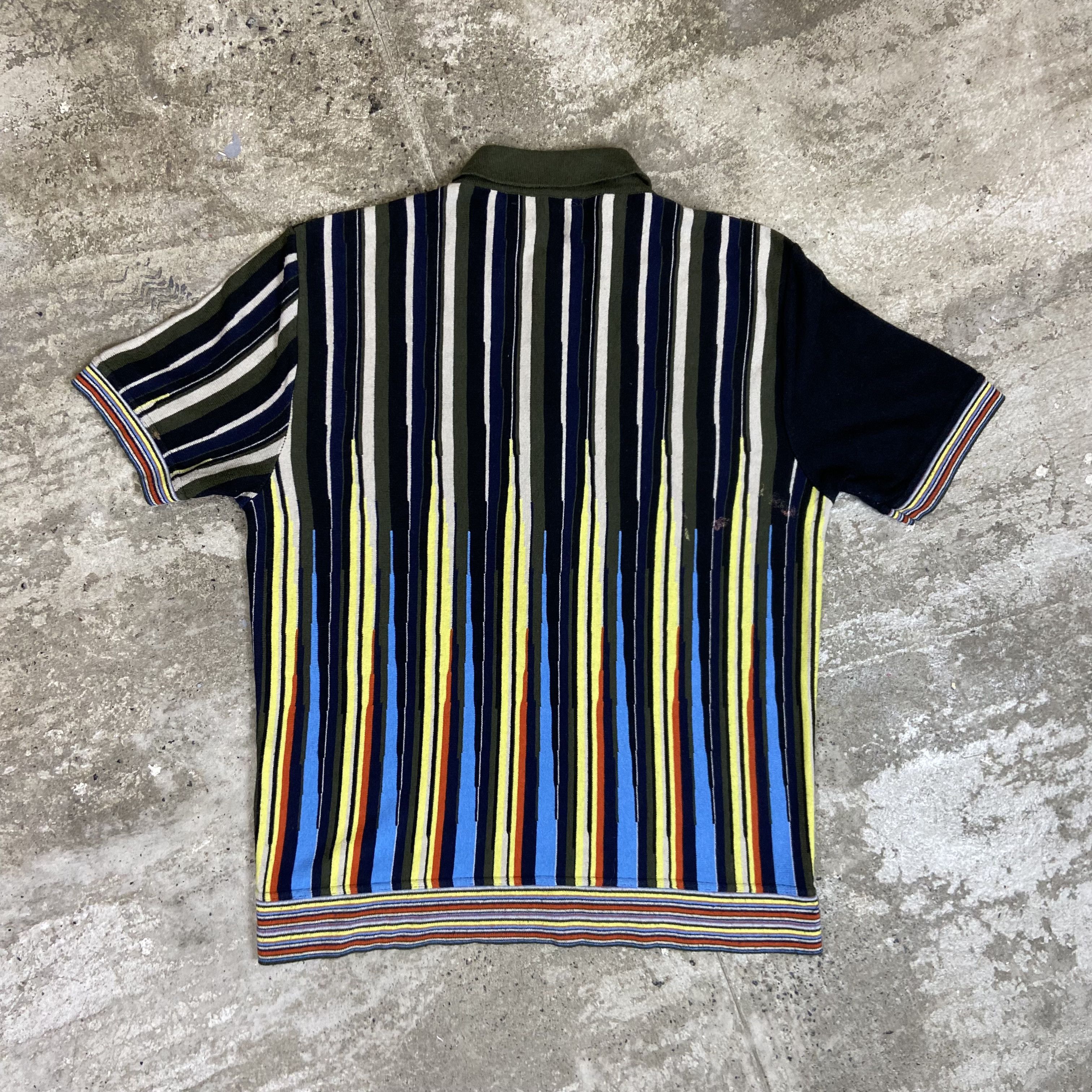 Daniele Alessandrini DANIELE ALESSANDRINI RARE ARCHIVE KNITTED POLO TEE - № 368 Size US M / EU 48-50 / 2 - 8 Thumbnail