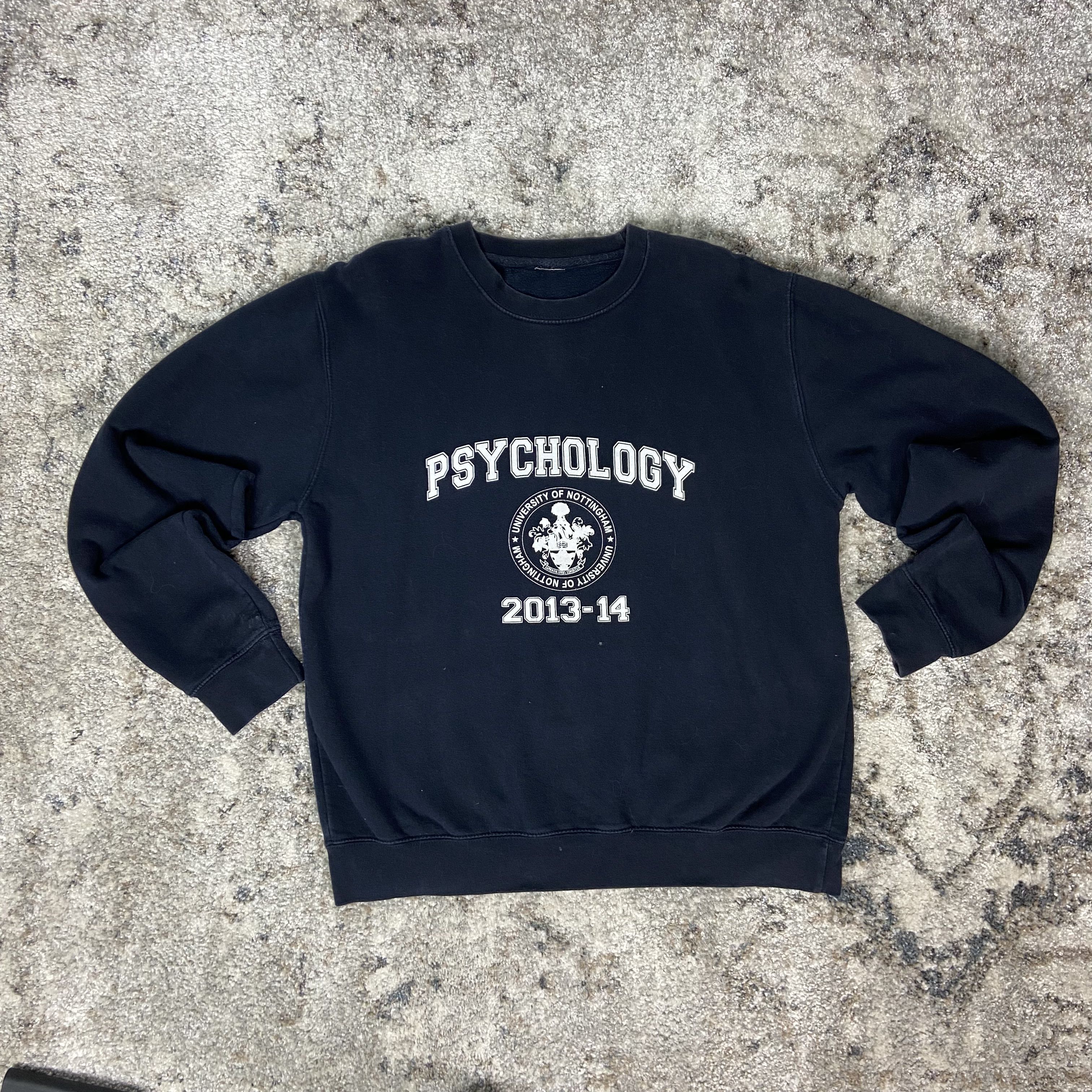 Y2K PSYCHOLOGY UNIVERSITY BOXY FIT OVERSIZED SWEATSHIRT
