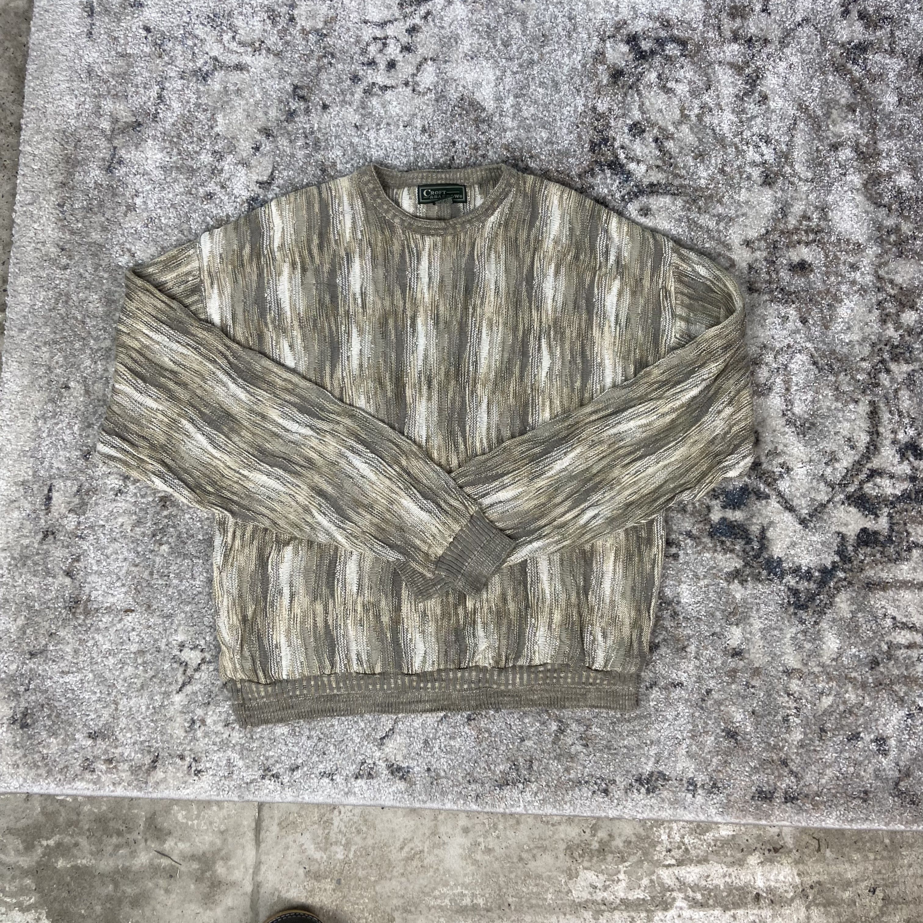 Croft & Barrow CROFT & BARROW ARCHIVE RENAISSANCE 3D PATTERN KNIT - № 1142 Size US L / EU 52-54 / 3 - 3 Thumbnail