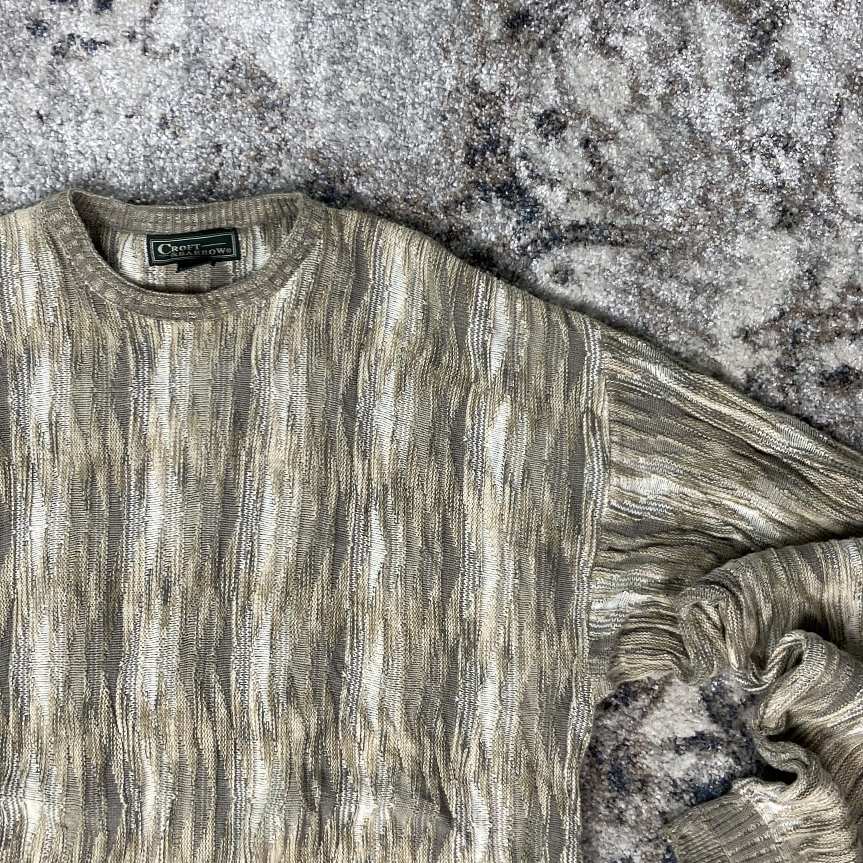 Croft & Barrow CROFT & BARROW ARCHIVE RENAISSANCE 3D PATTERN KNIT - № 1142 Size US L / EU 52-54 / 3 - 4 Thumbnail