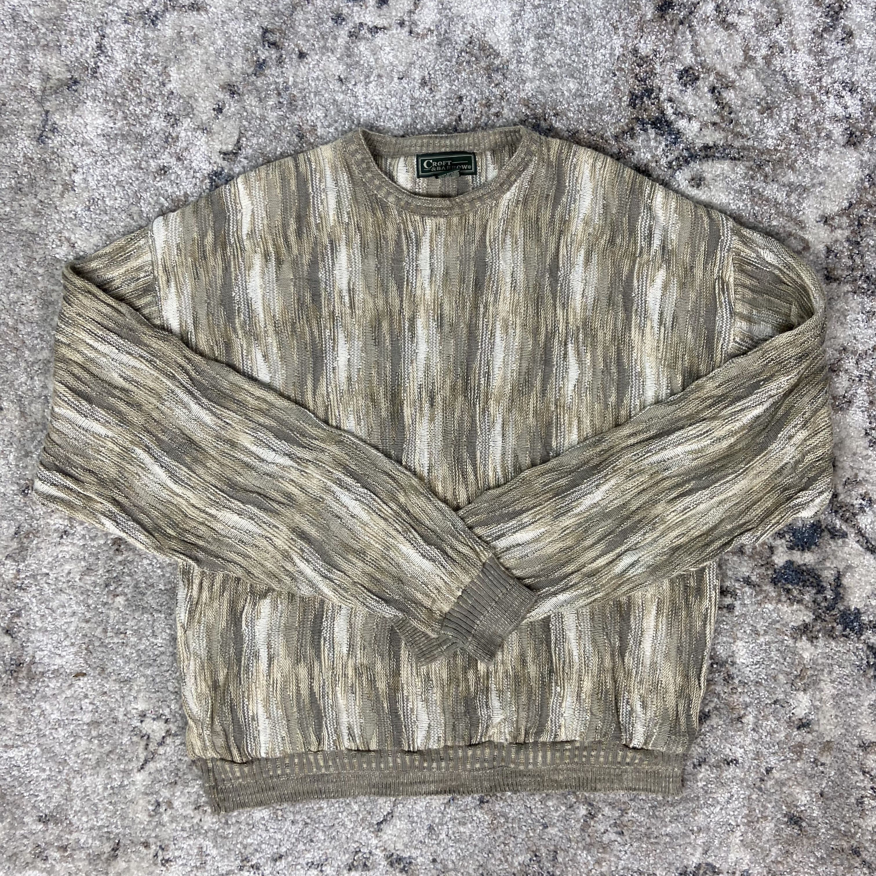Croft & Barrow CROFT & BARROW ARCHIVE RENAISSANCE 3D PATTERN KNIT - № 1142 Size US L / EU 52-54 / 3 - 5 Thumbnail