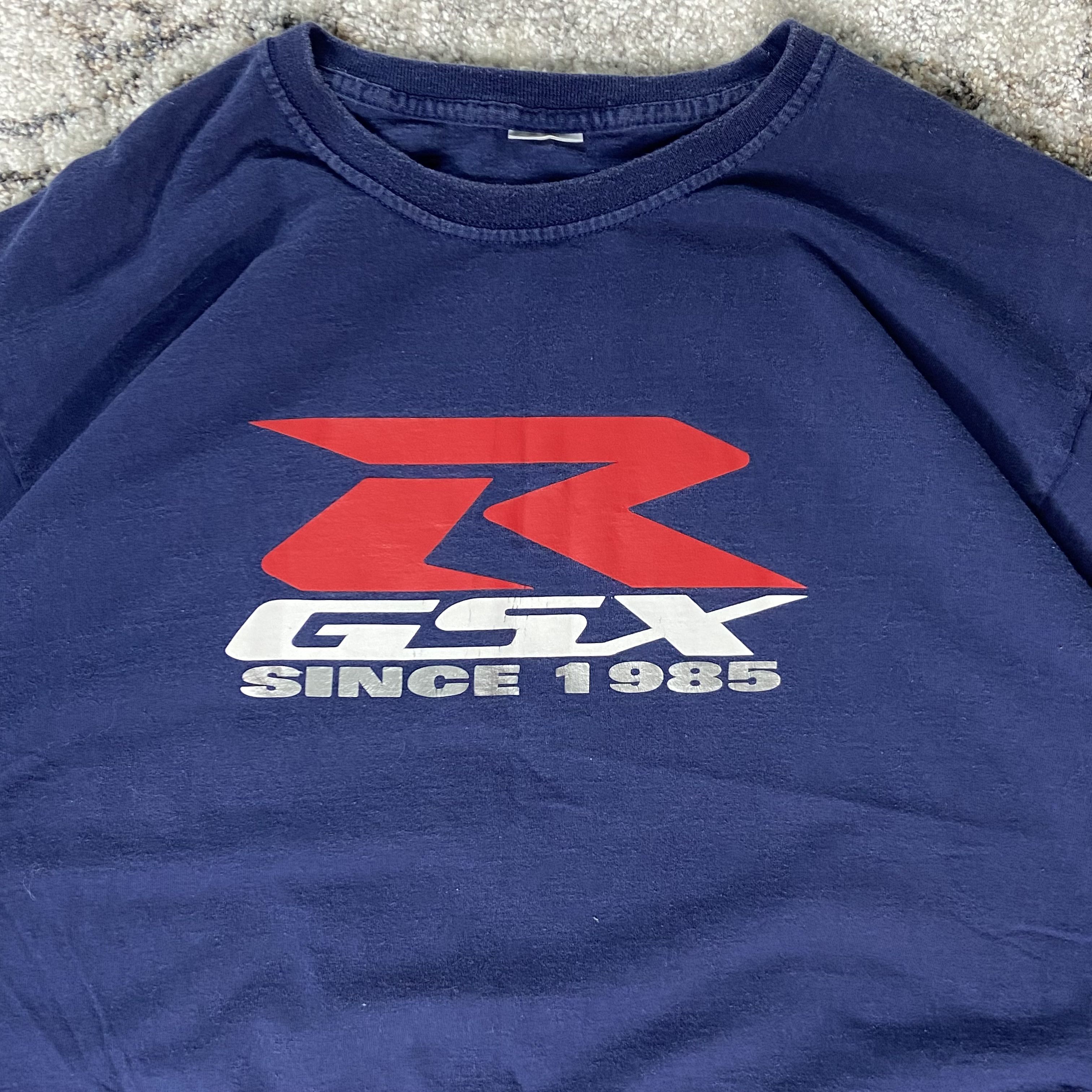NASCAR 1985 SUZUKI GSX R VINTAGE FADED ARCHIVE RARE TEE - № 355 Size US L / EU 52-54 / 3 - 3 Thumbnail
