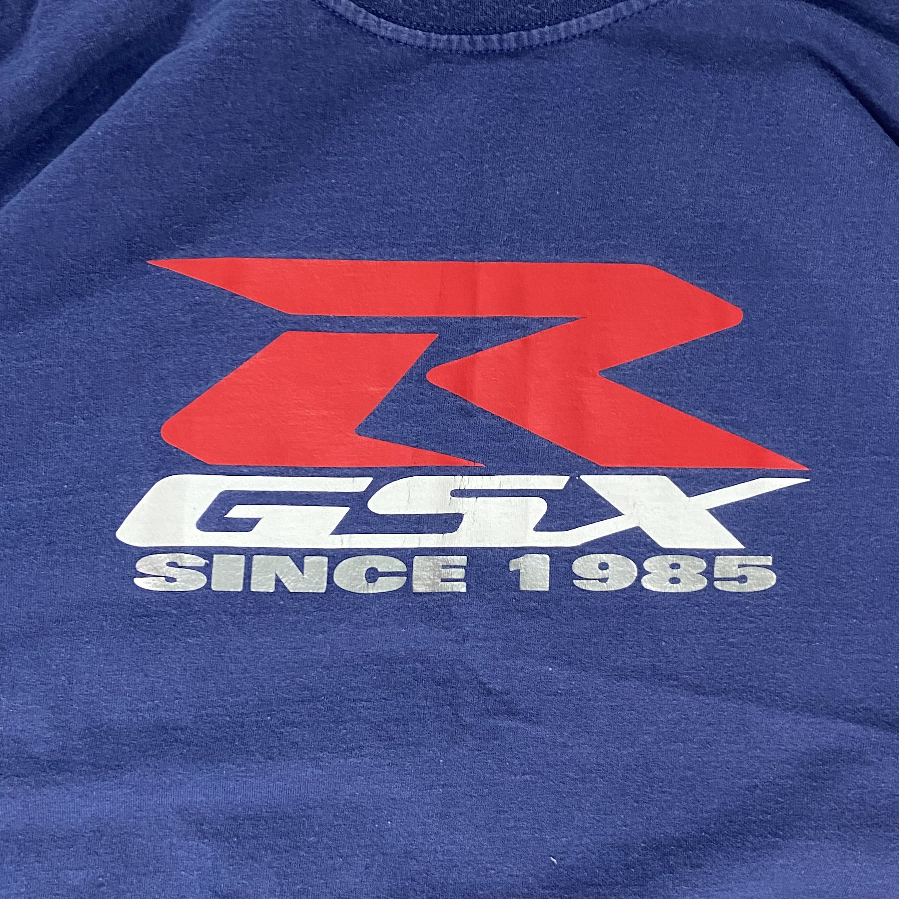 NASCAR 1985 SUZUKI GSX R VINTAGE FADED ARCHIVE RARE TEE - № 355 Size US L / EU 52-54 / 3 - 4 Thumbnail